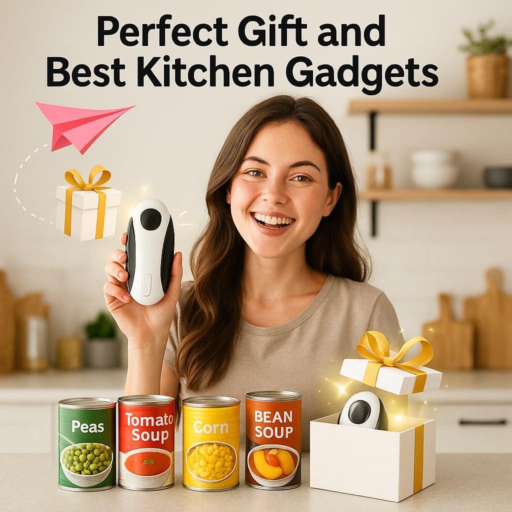 Abrelatas Eléctrico Automático Ximei USB 2000mAh Negro