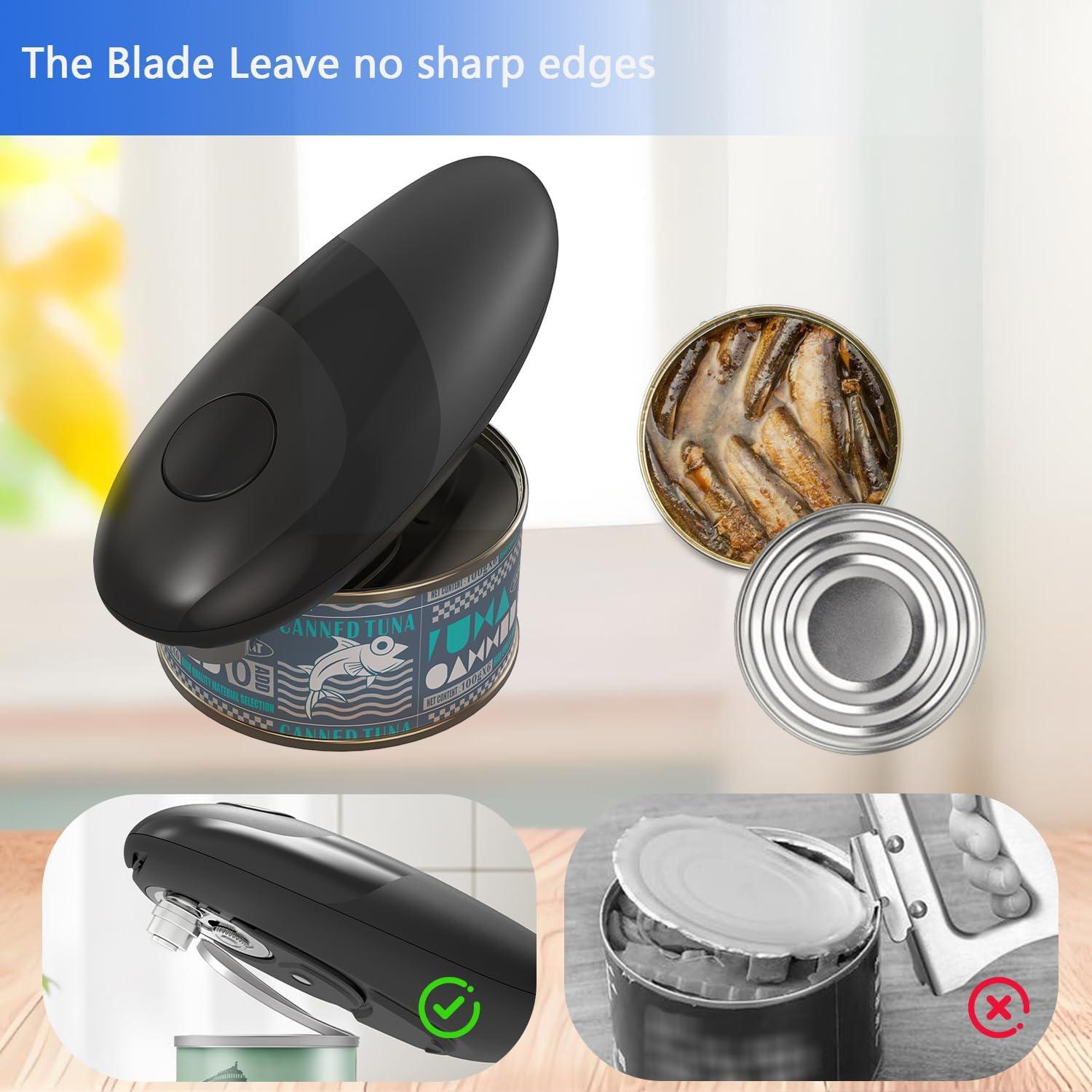 Abrelatas Eléctrico Automático Yiizy 17.7 cm para Personas Mayores