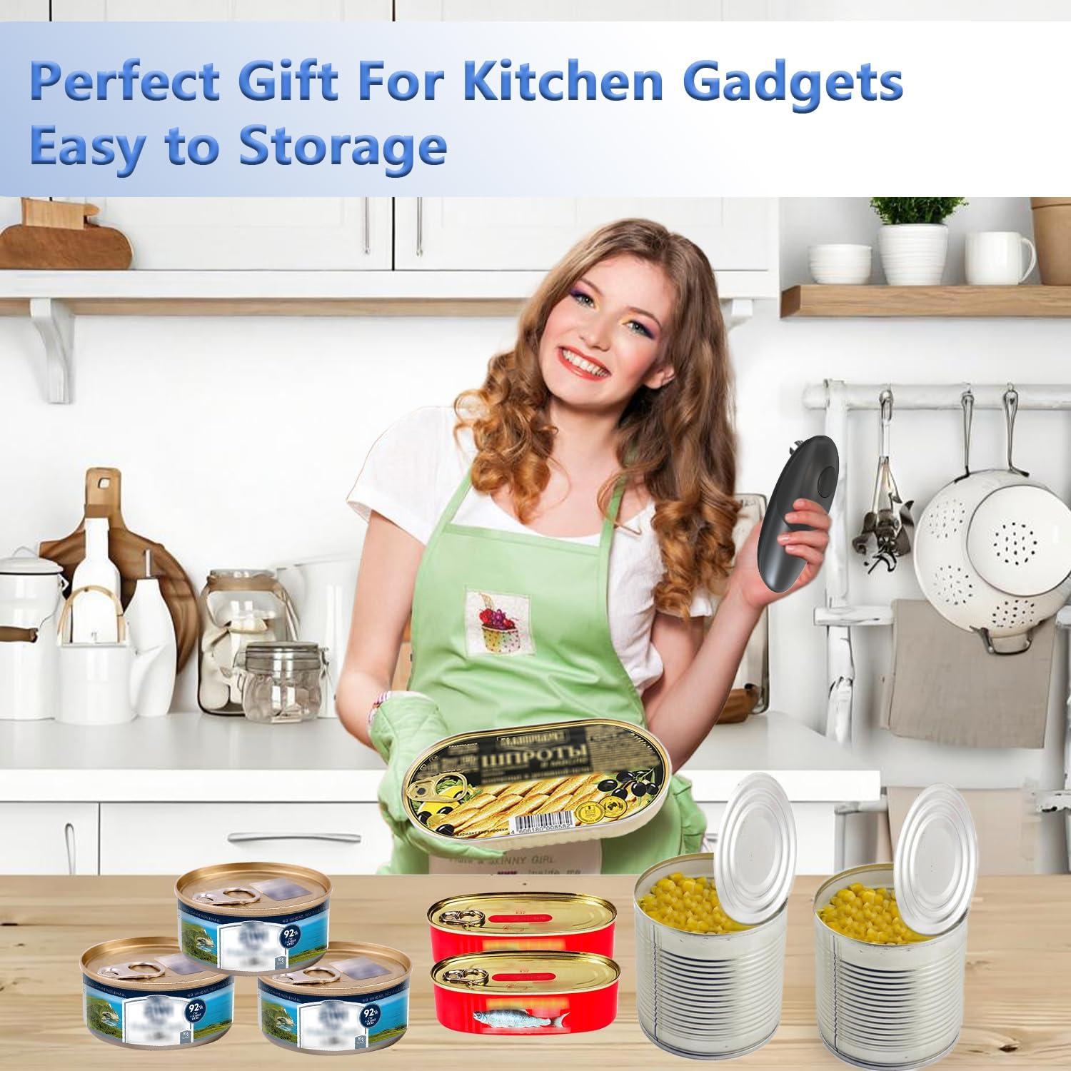 Abrelatas Eléctrico Automático Yiizy 17.7 cm para Personas Mayores