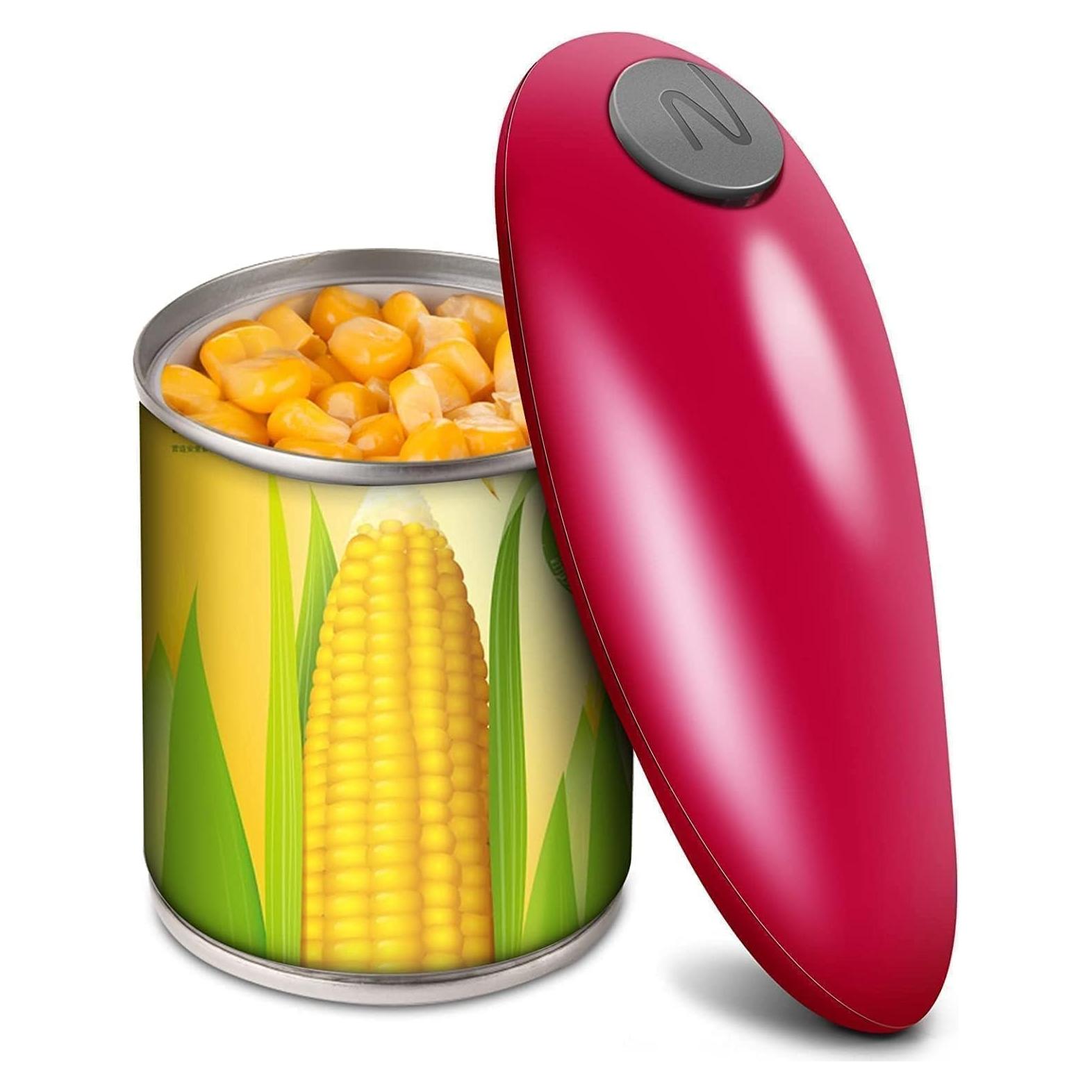 Abrelatas Eléctrico Automático Humutan Rojo 190g para Cocina