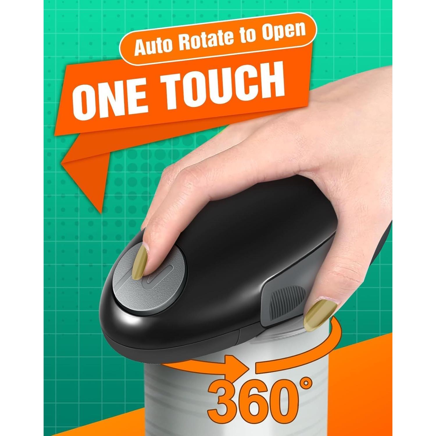 Abrebotellas eléctrico automático Fahsiam 11cm rojo para cocina