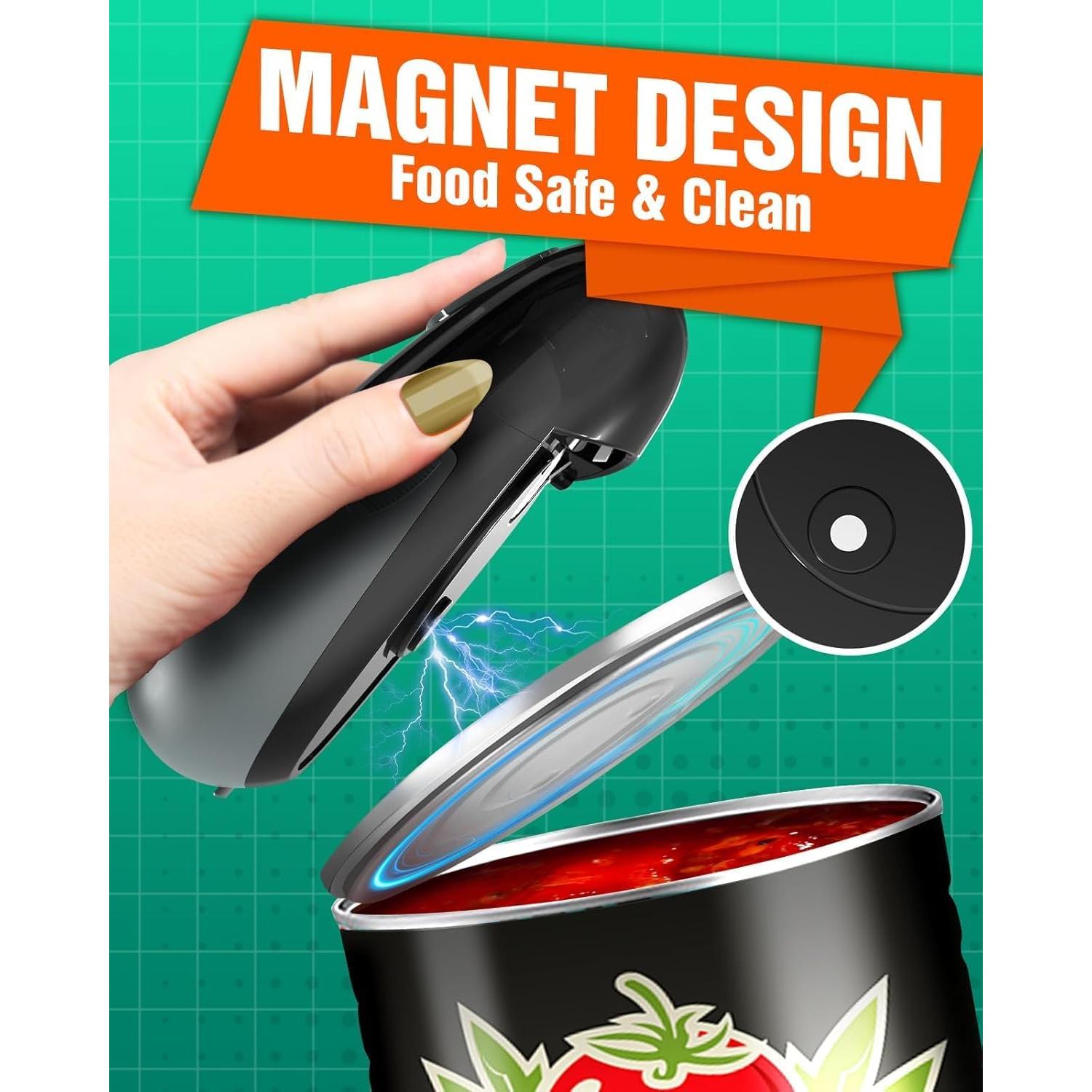 Abrebotellas eléctrico automático Fahsiam 11cm rojo para cocina