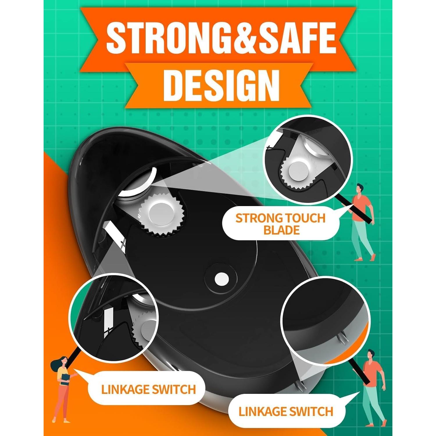 Abrebotellas eléctrico automático Fahsiam 11cm rojo para cocina