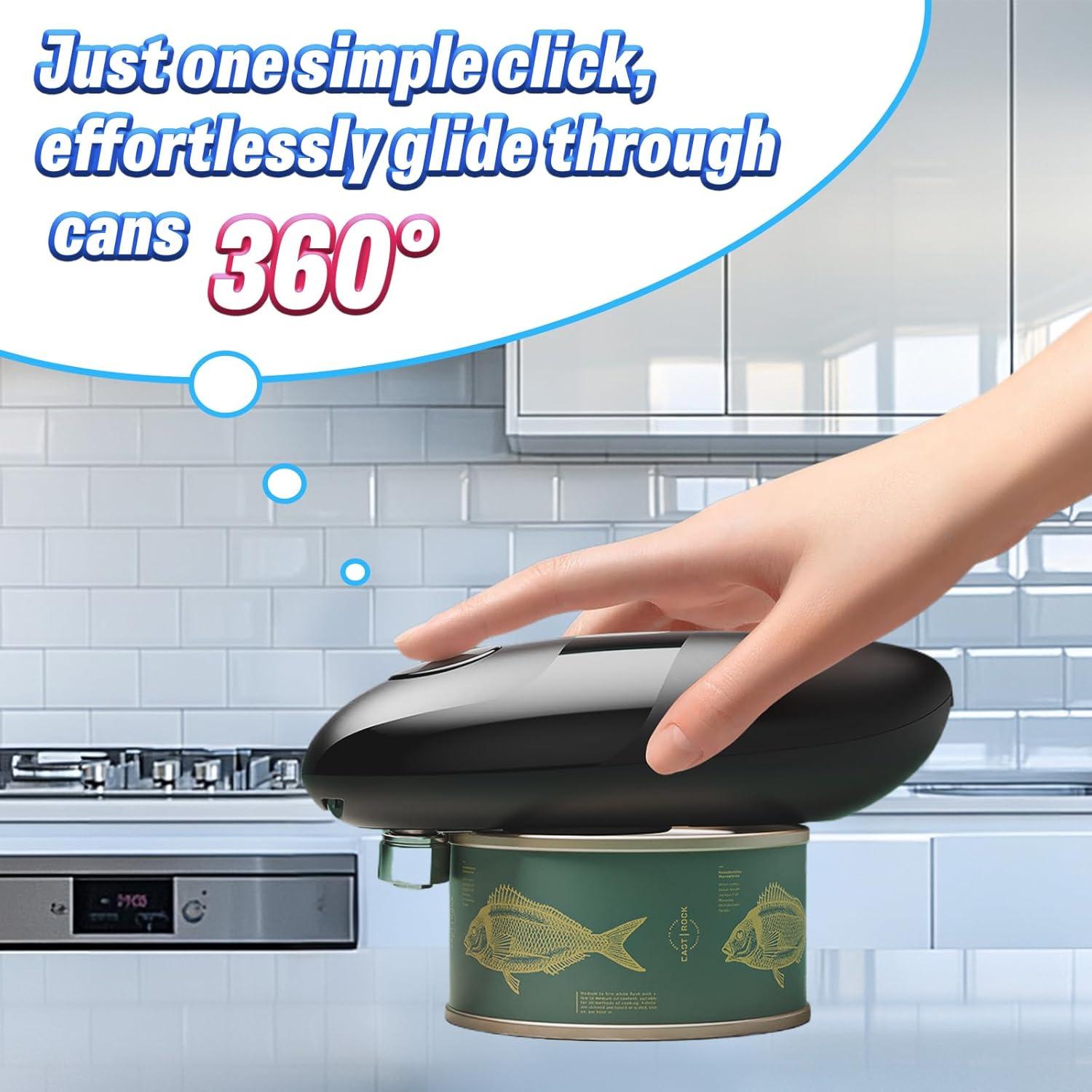 Abre Latas Eléctrico Xinstemaid Automático 7W Bordes Suaves