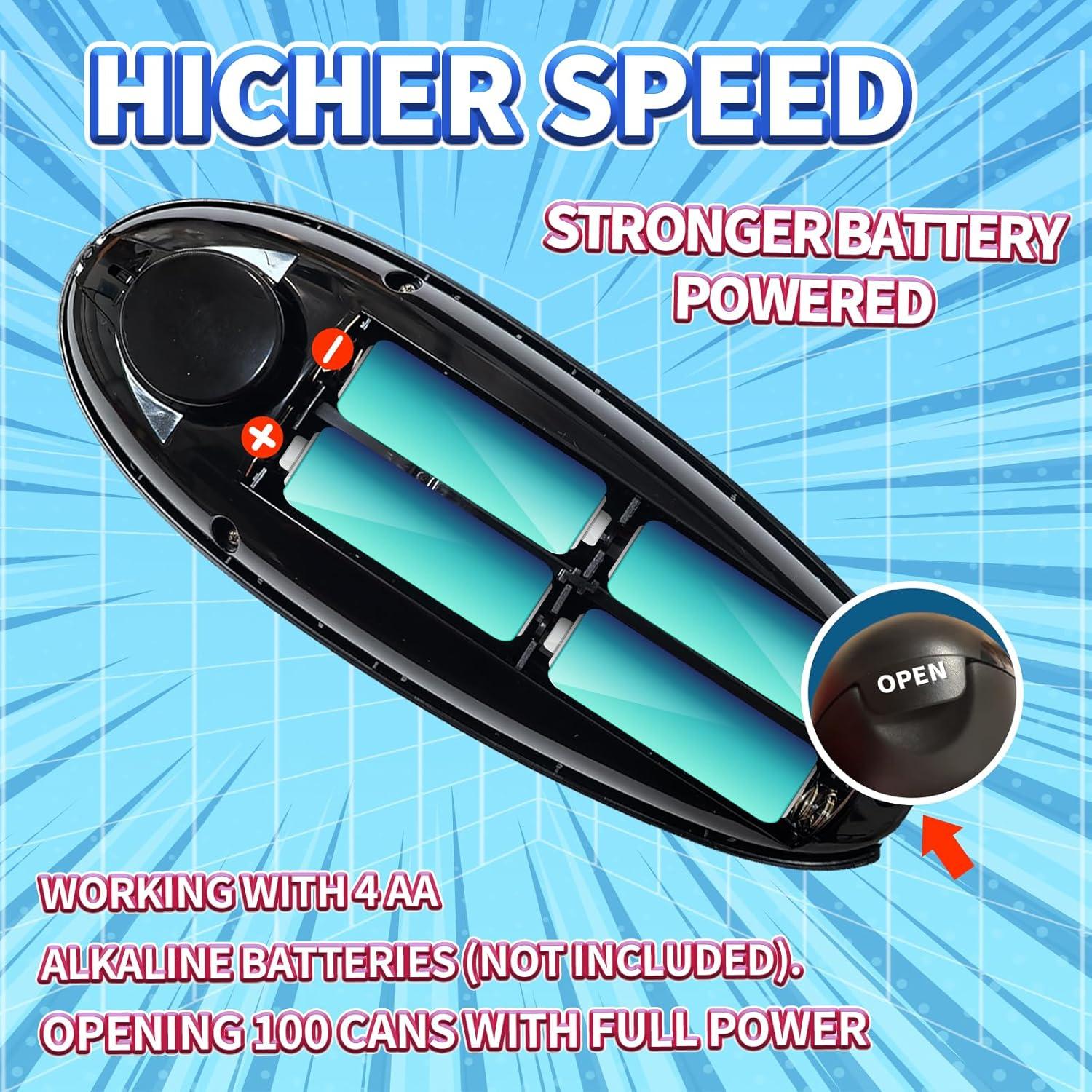 Abre Latas Eléctrico Xinstemaid Automático 7W Bordes Suaves