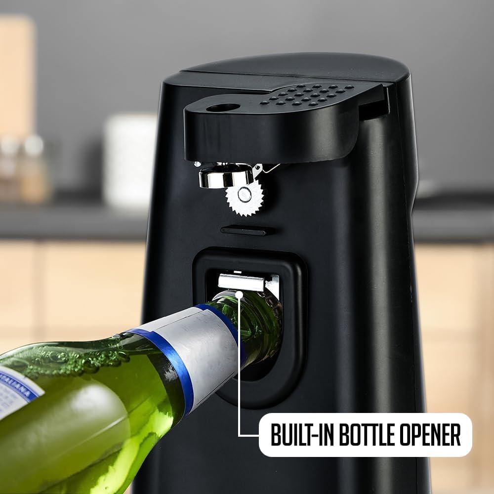 Abrelatas Eléctrico OVENTE CAN33B 70W Multifuncional Negro