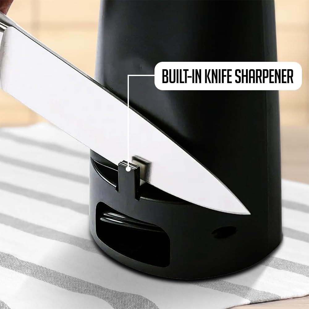 Abrelatas Eléctrico OVENTE CAN33B 70W Multifuncional Negro