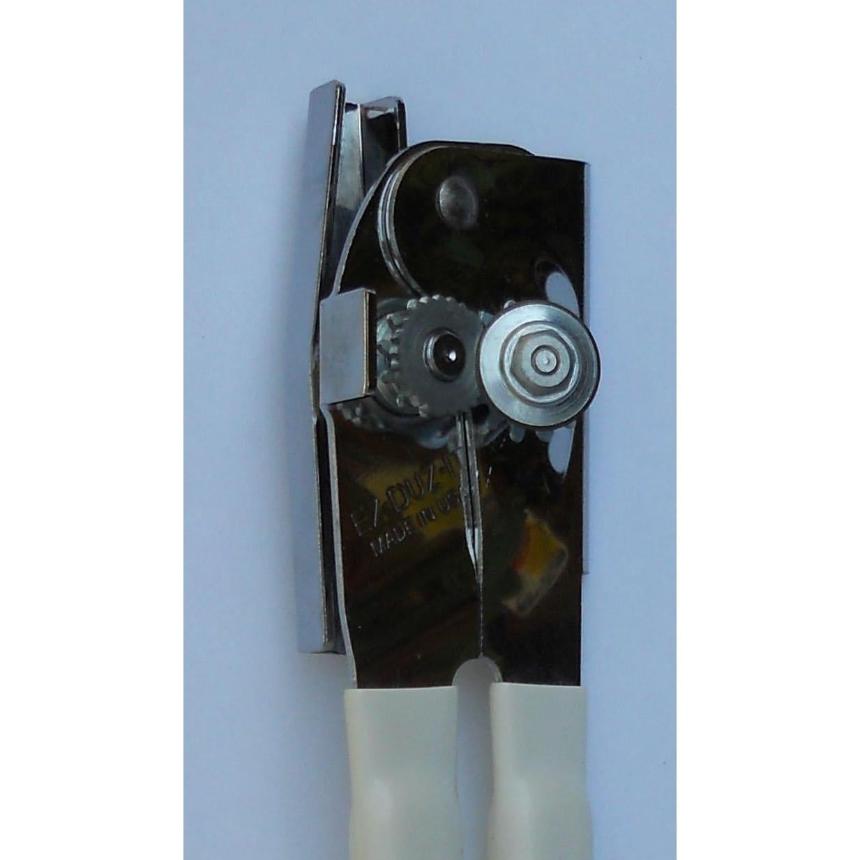 Abrebotellas manual EZ-DUZ-IT de acero cromado blanco