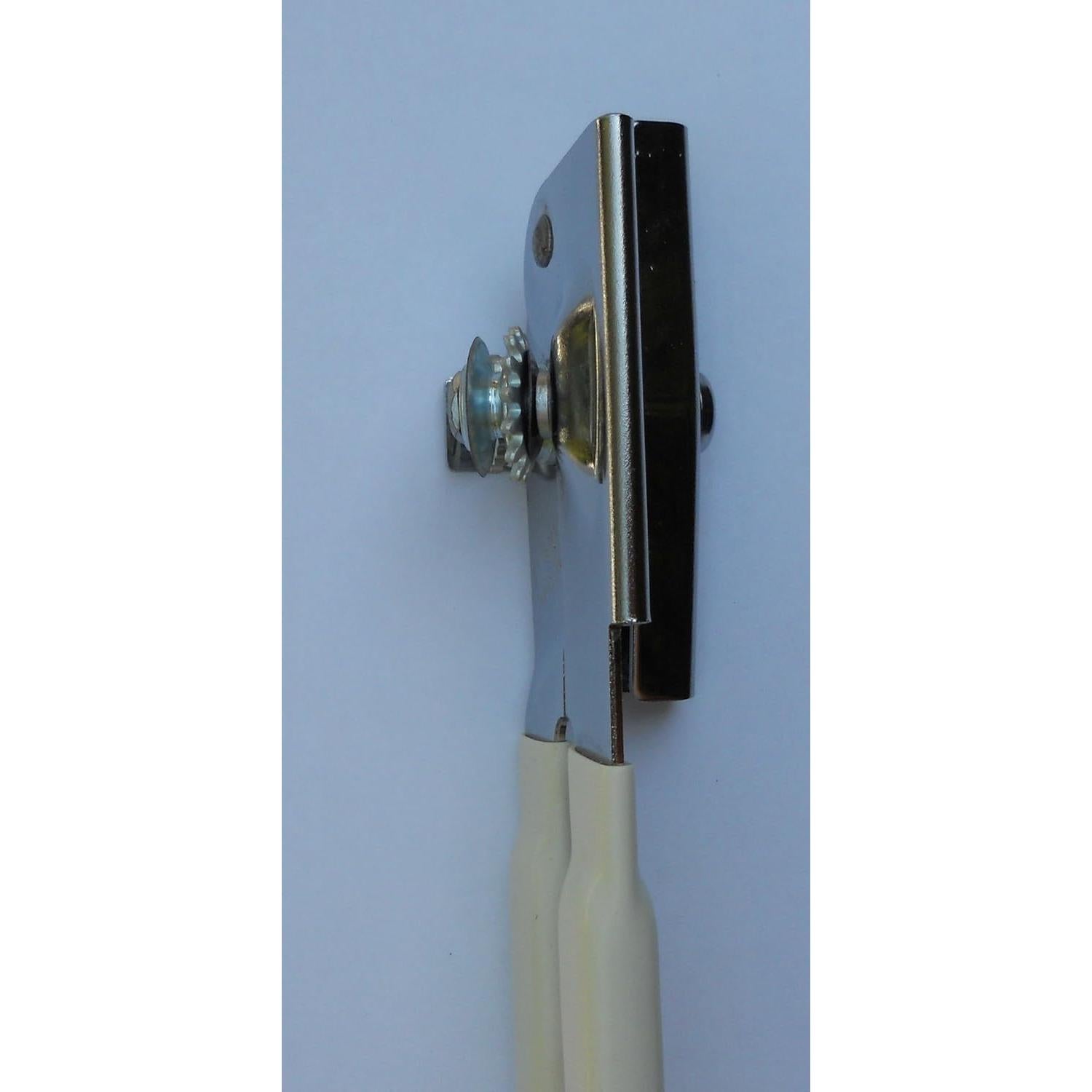 Abrebotellas manual EZ-DUZ-IT de acero cromado blanco