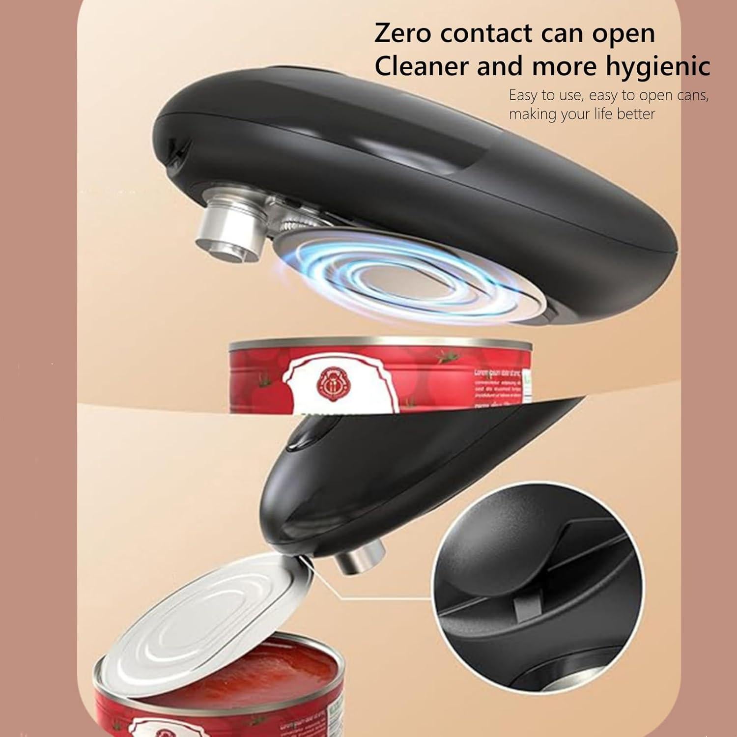 Abrelatas Eléctrico Automático Genérico 272g Bordes Suaves