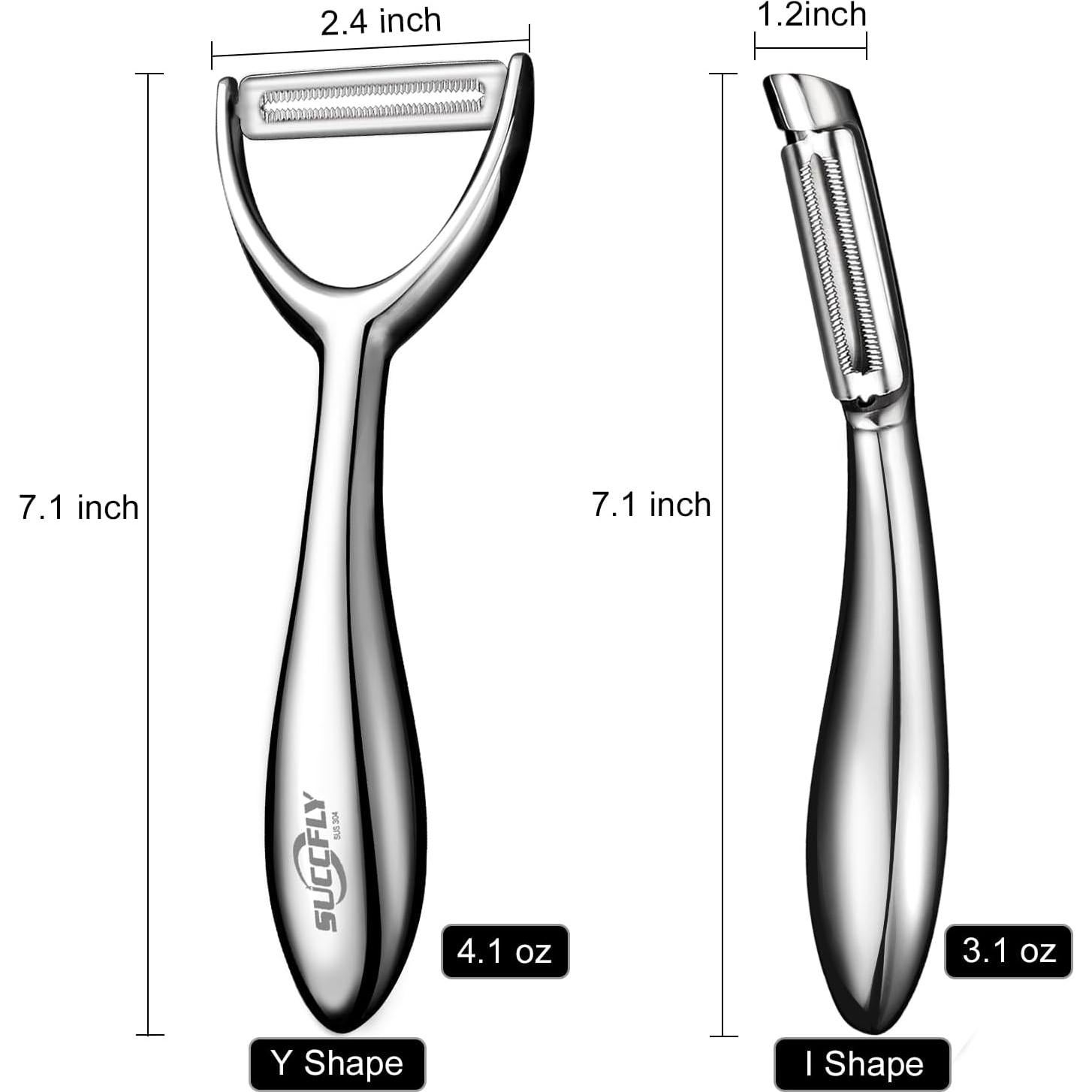 Pelador de Verduras SUCCFLY en Y Acero Inoxidable 18cm