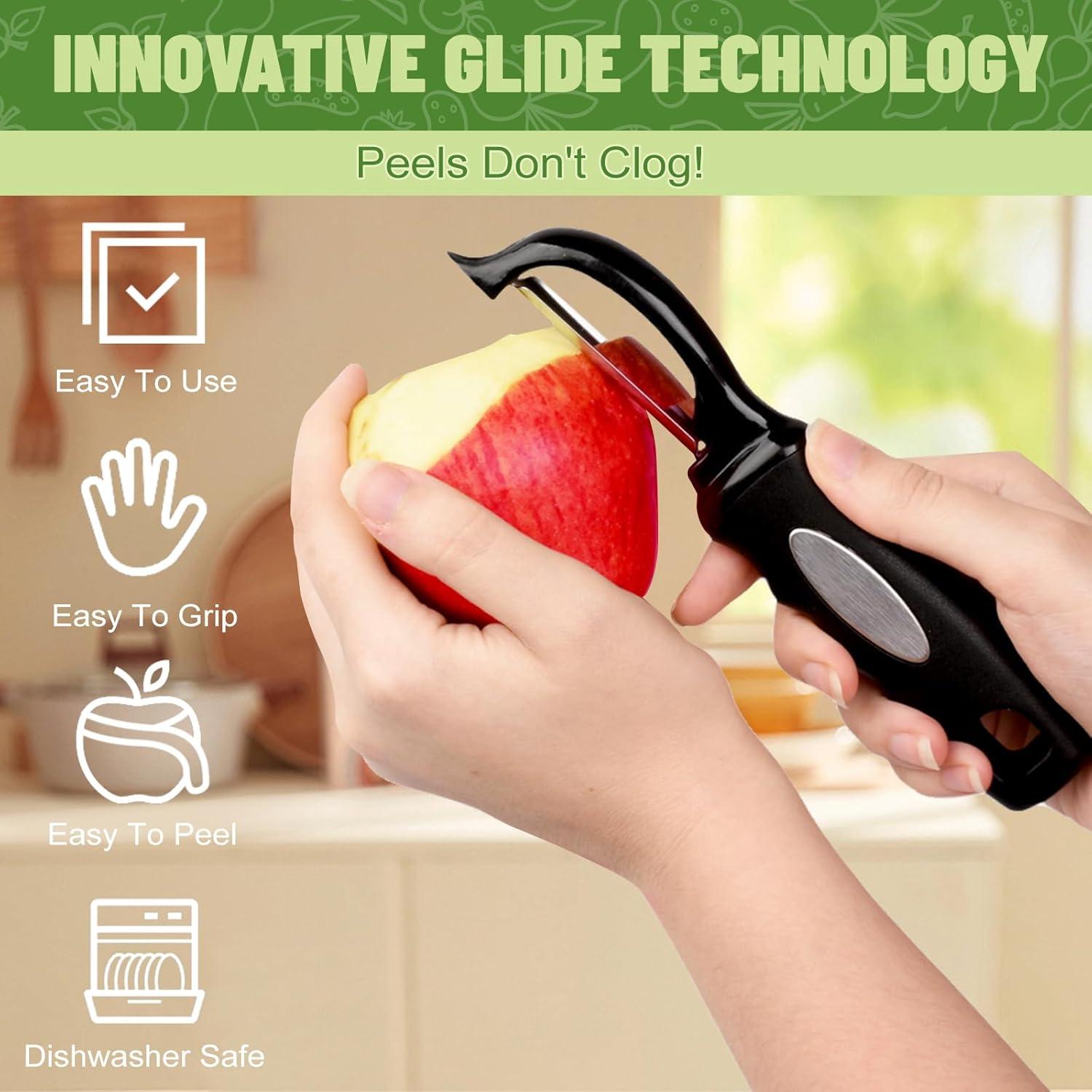 Pelador de Verduras Giratorio Rongyman RXPQ-BLACK Acero Inoxidable