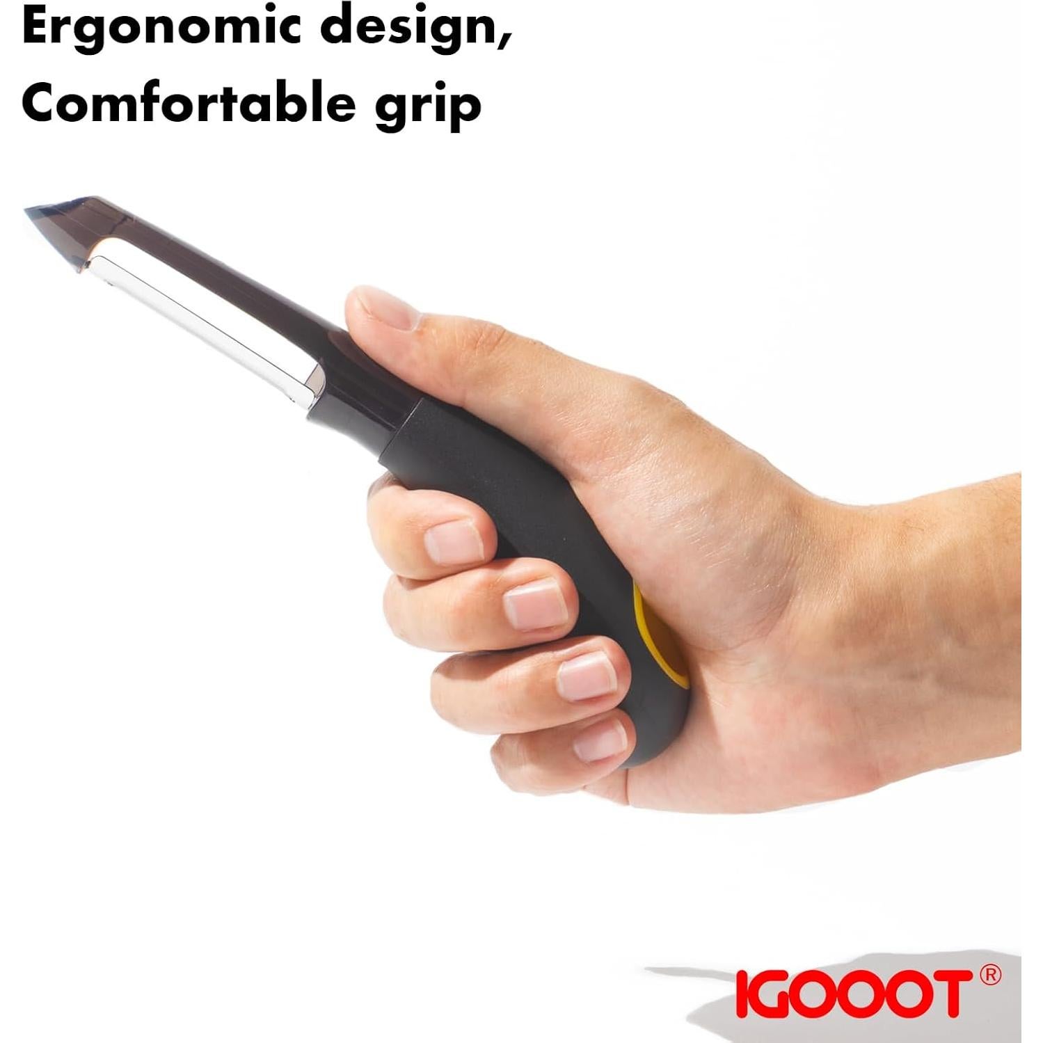 Pelador de Verduras Igooot con Cuchilla de Acero Inoxidable