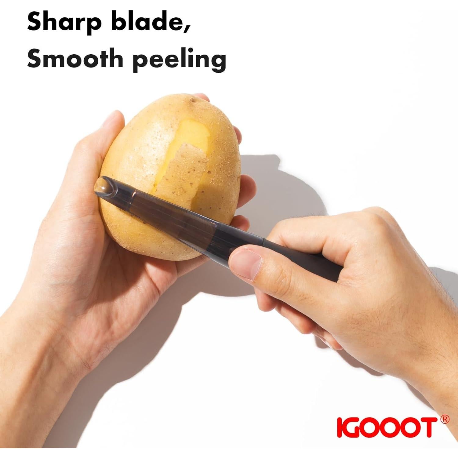 Pelador de Verduras Igooot con Cuchilla de Acero Inoxidable