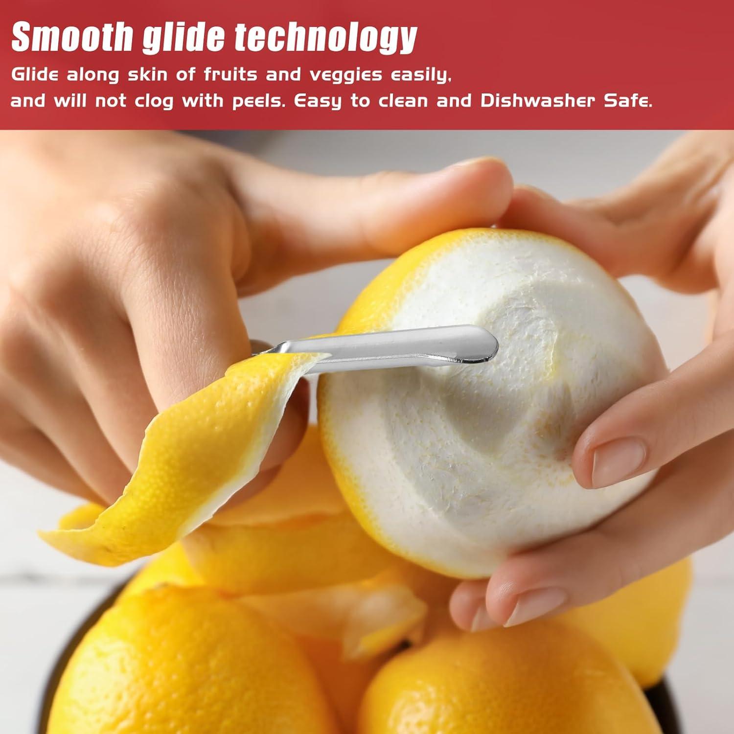 Pelador de Verduras Profesional ReneeChef 1071 Acero Inoxidable 18.4 cm