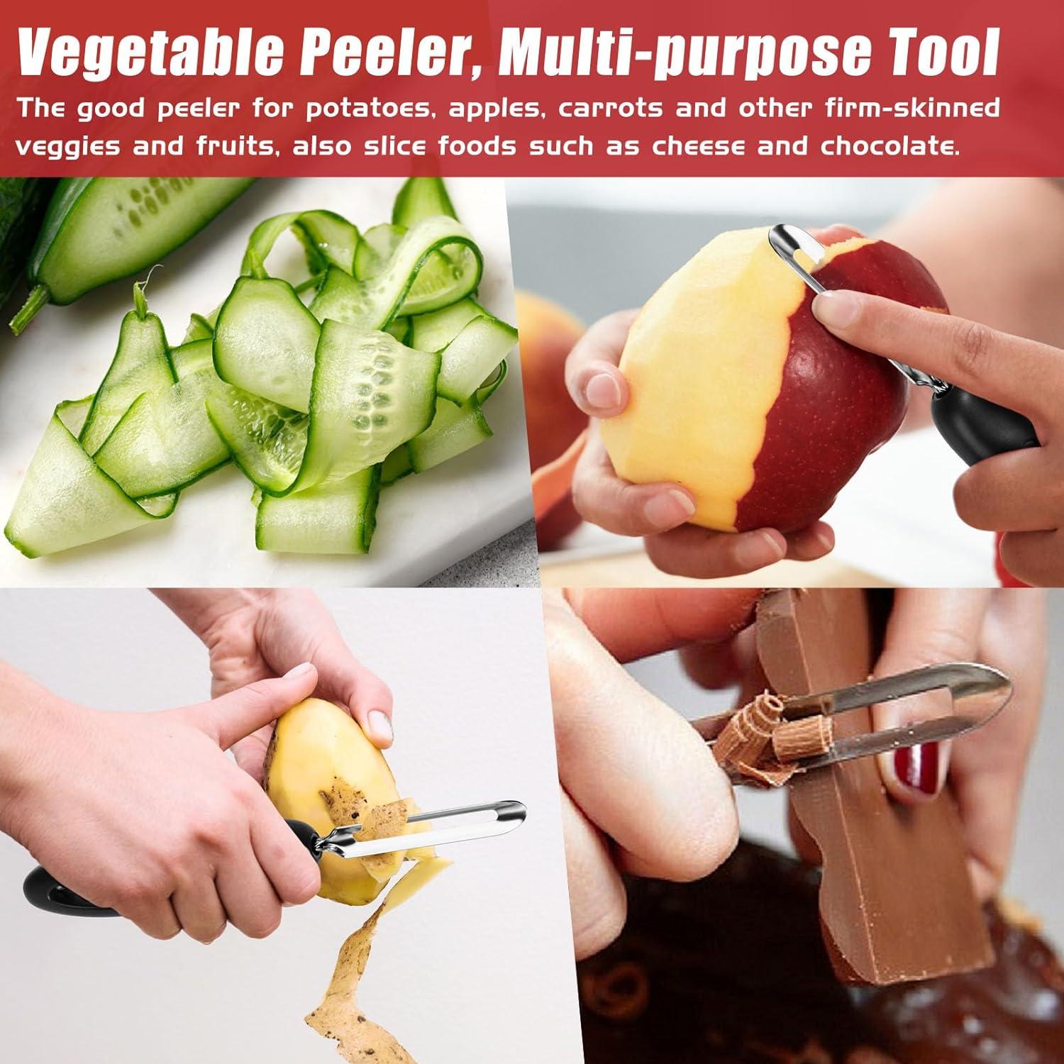 Pelador de Verduras Profesional ReneeChef 1071 Acero Inoxidable 18.4 cm