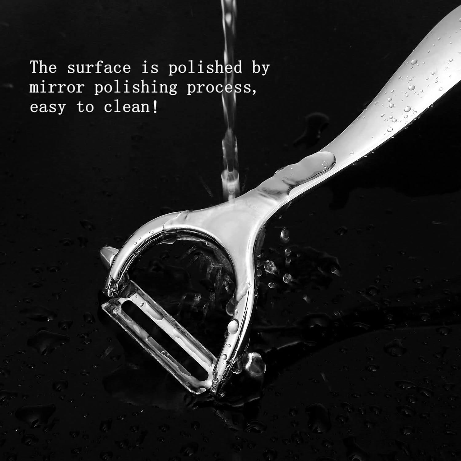 Juego de 2 peladores de verduras Honsen acero inoxidable