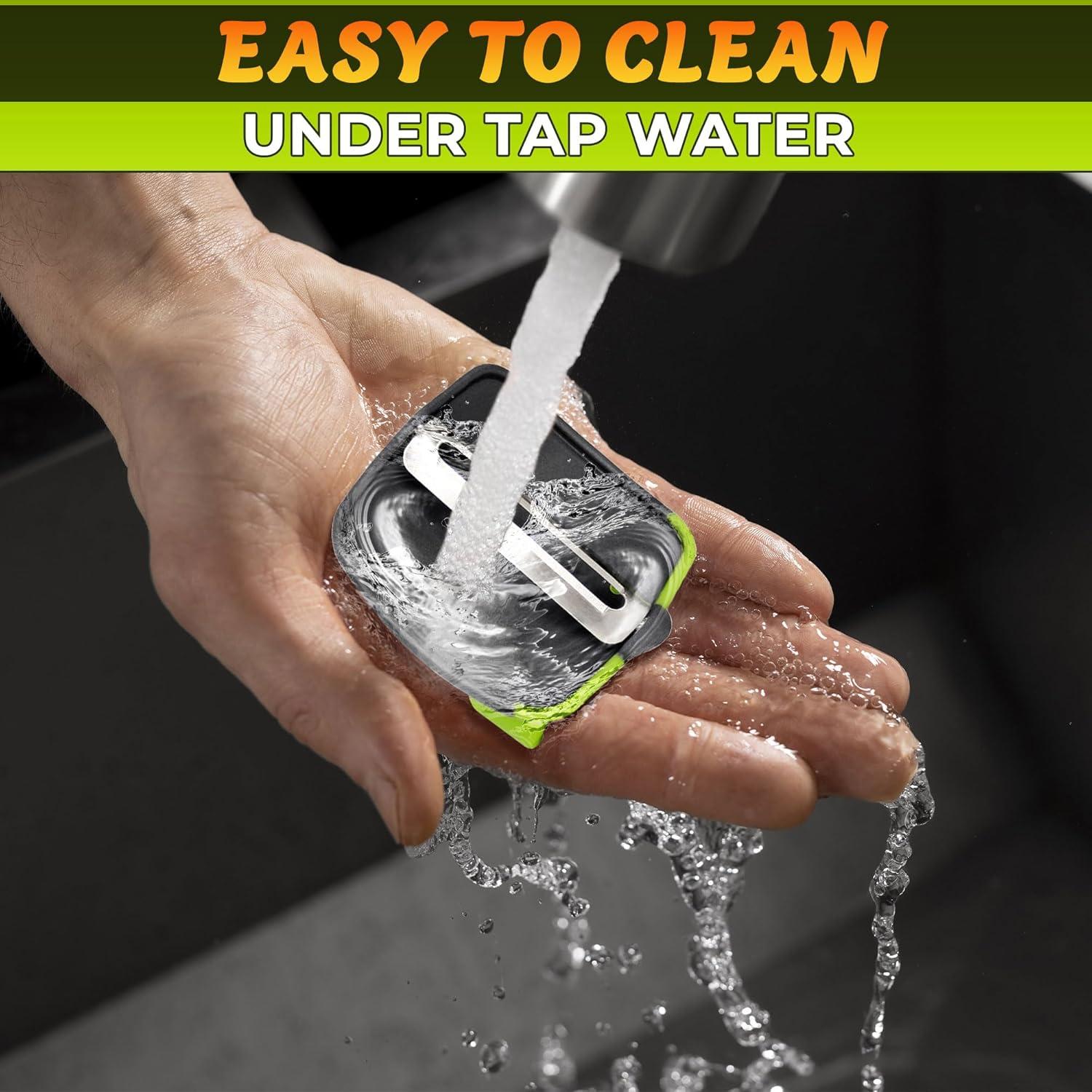 Pelador de Verduras Ergonómico V TOWER - Silicona y Acero Inoxidable