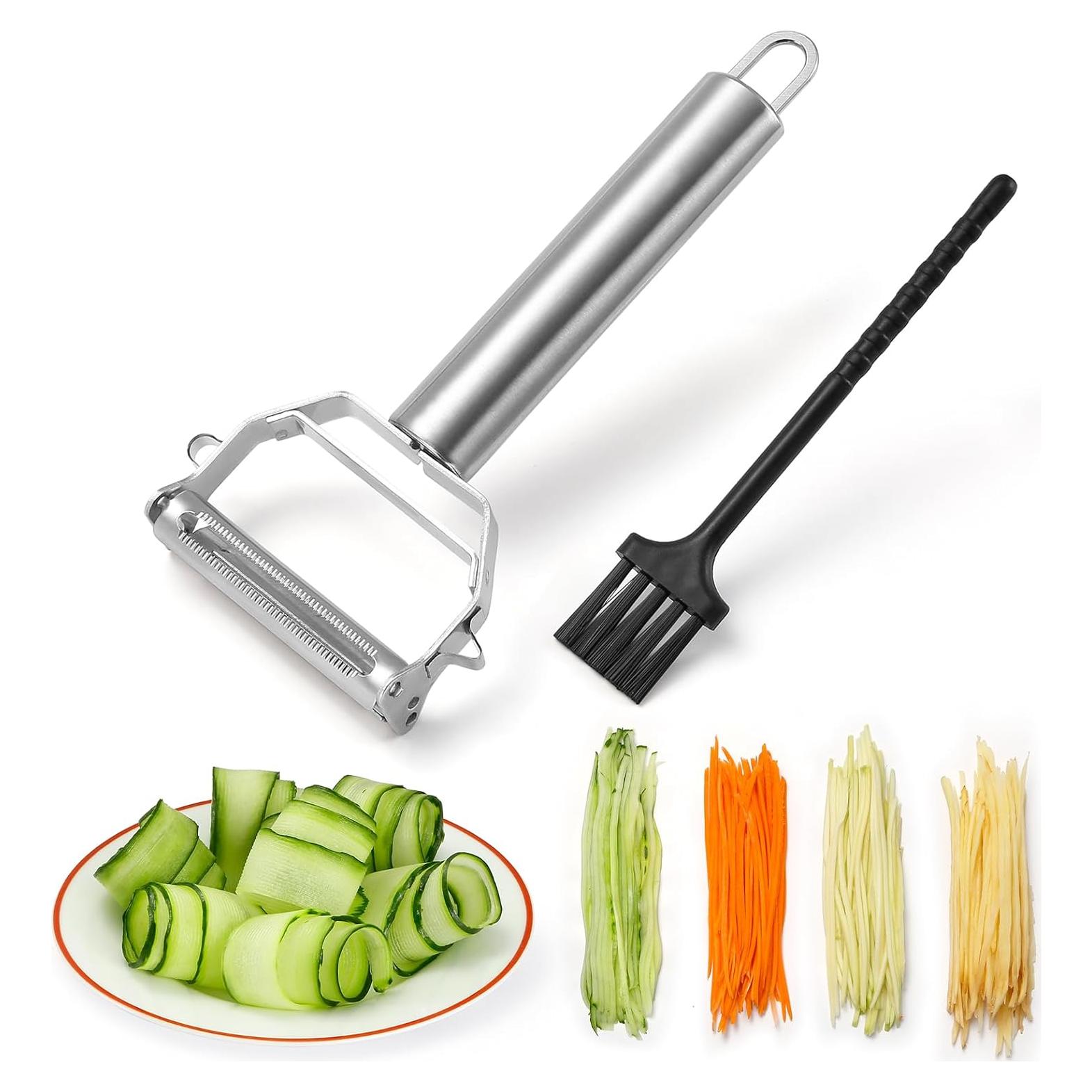 Cortador Pelador Juliana Iziusy de Acero Inoxidable 2 Hojas