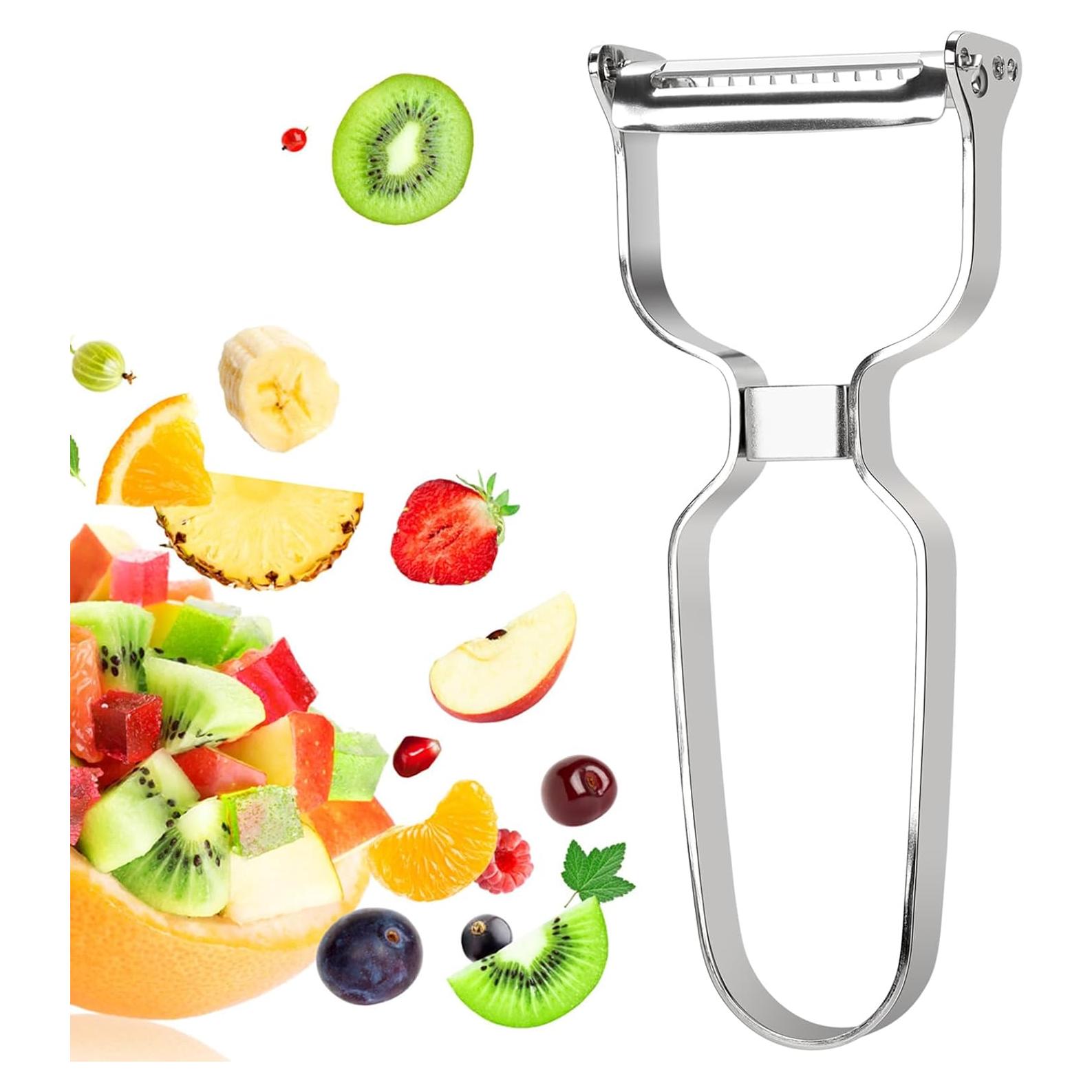 Pelador de Verduras BURLIHOME Doble Cuchilla Acero Inoxidable