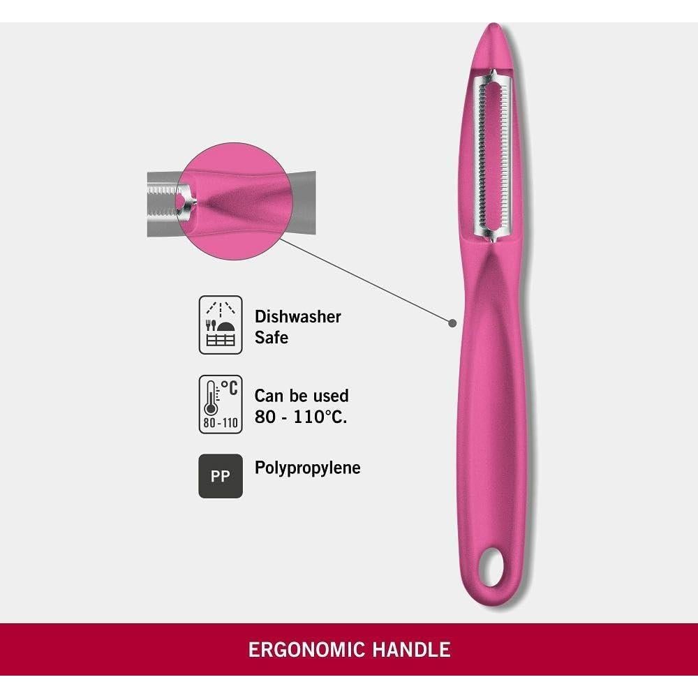 Pelador Serrado Victorinox Rosa Antideslizante 17.5 cm