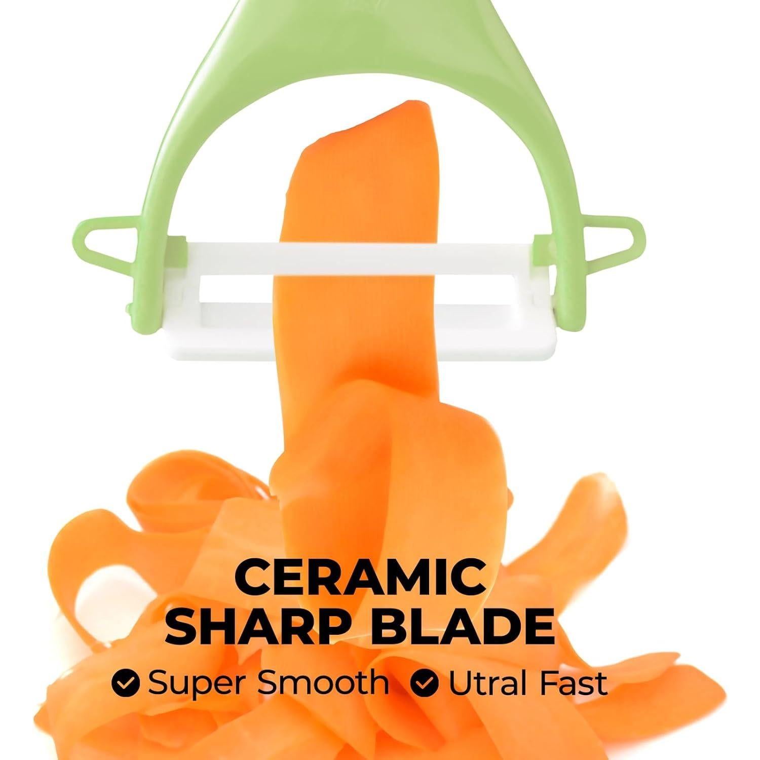 Juego de peladores de verduras Trez Treamer 6PCS cerámica