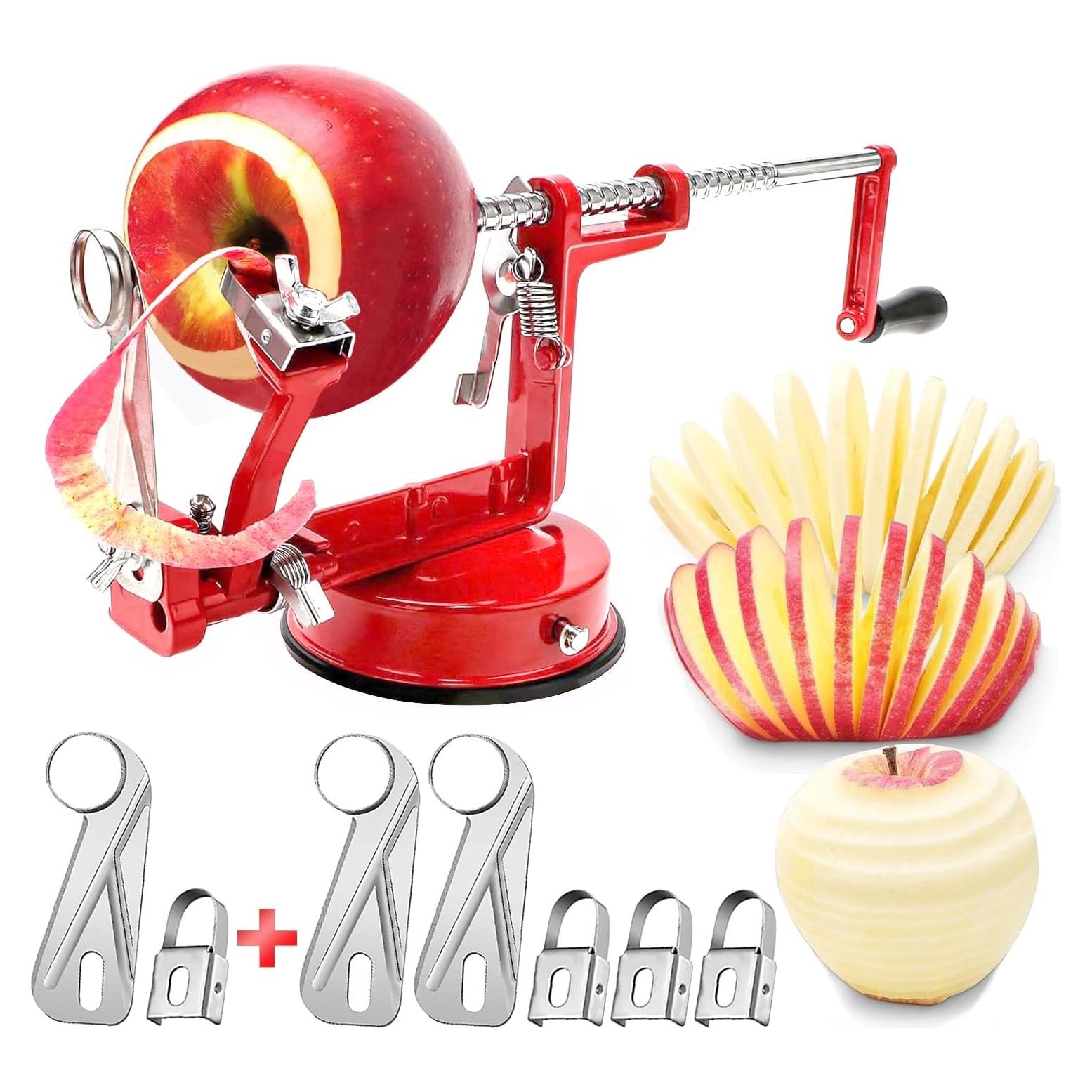 Pelador de Manzanas Multifuncional Tatida Rojo 3 en 1