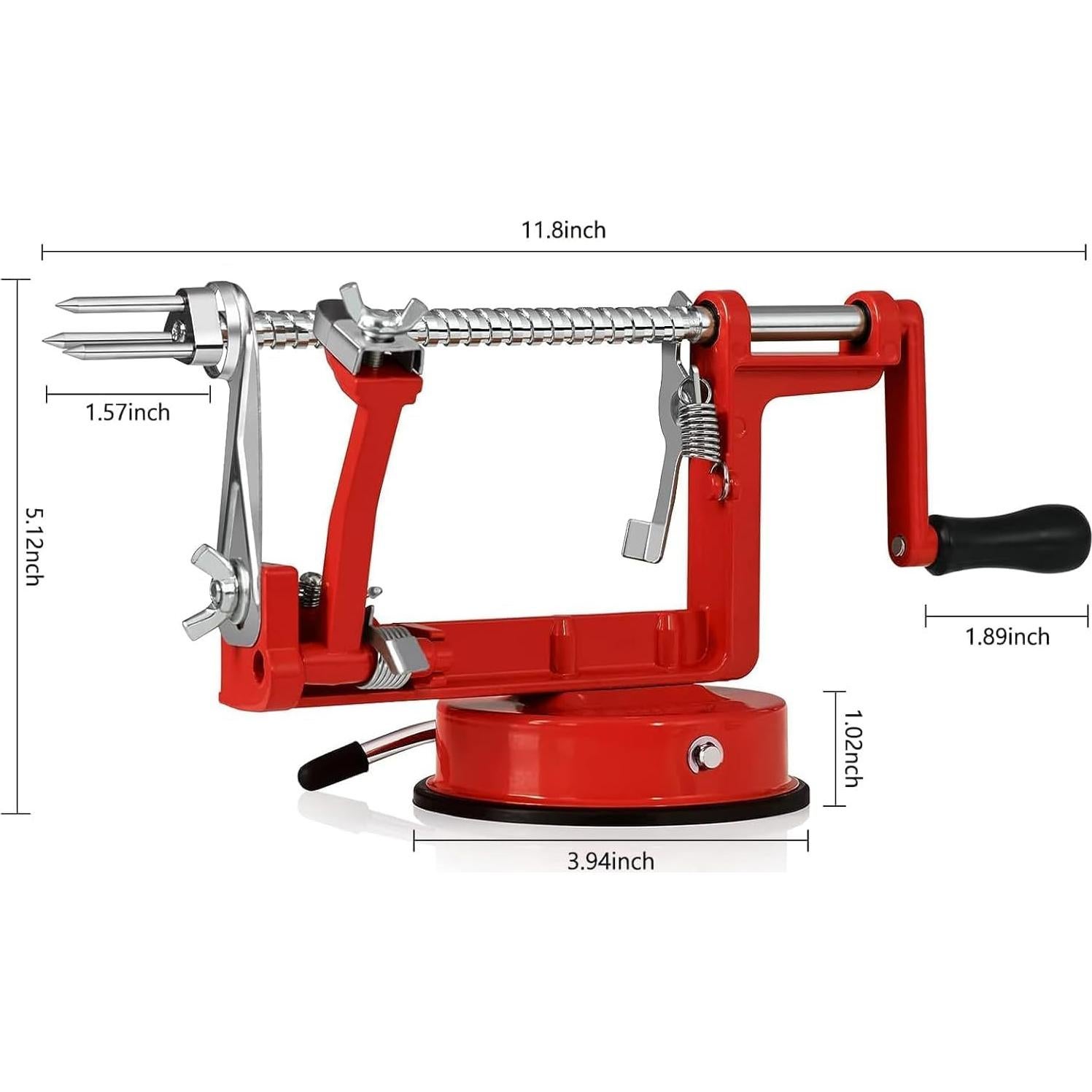 Pelador de Manzanas Multifuncional Tatida Rojo 3 en 1