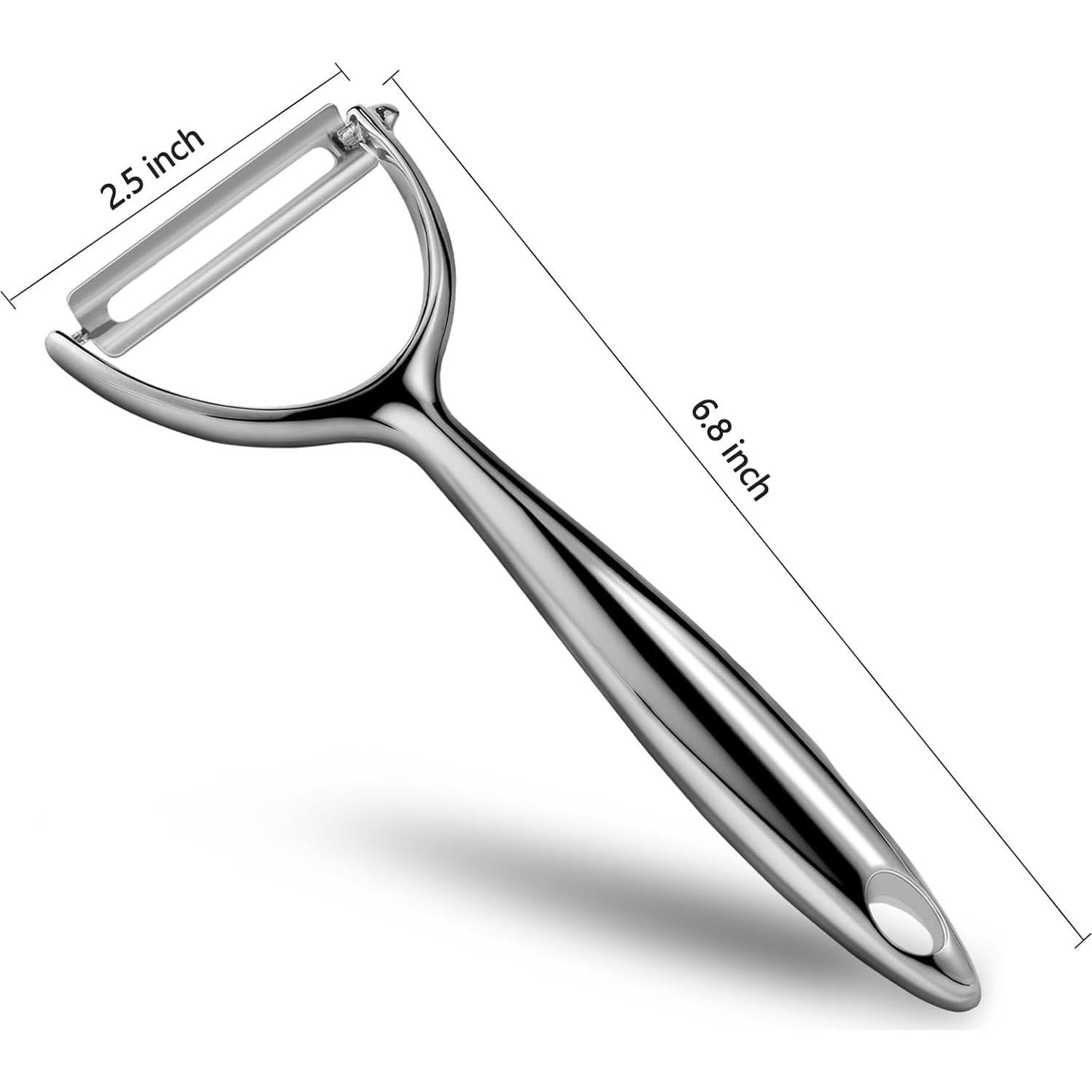 Pelador de Verduras Ergonómico LIIGEMI con Cuchillas de Acero Inoxidable