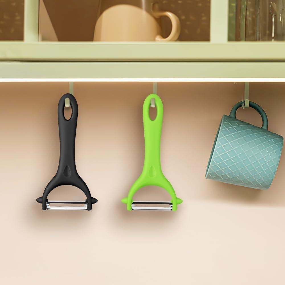 Pelador de Verduras AUAUY 2 Piezas Acero Inoxidable Ergonómico