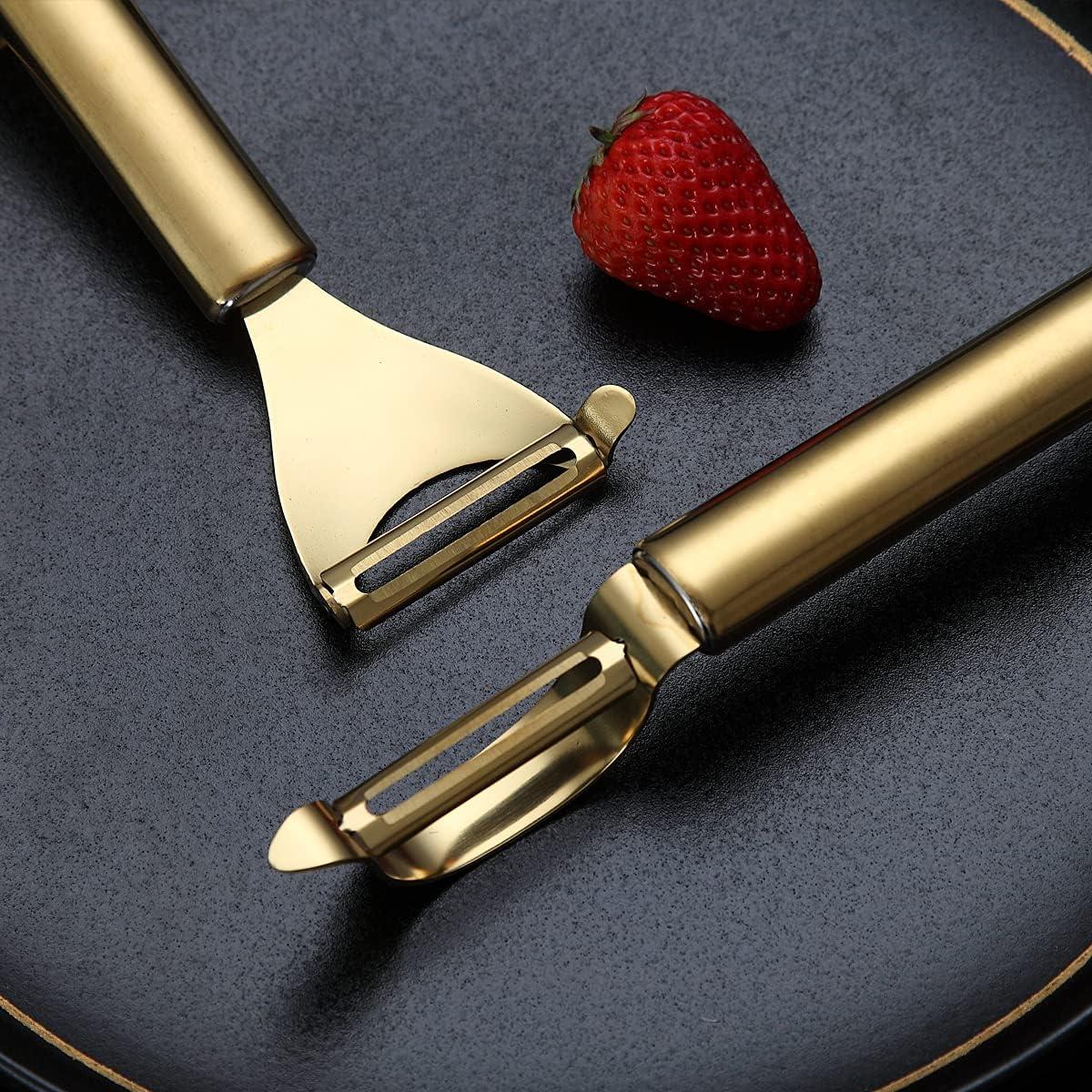 Juego de 2 Peladores de Verduras y Frutas Kyraton Acero Inoxidable