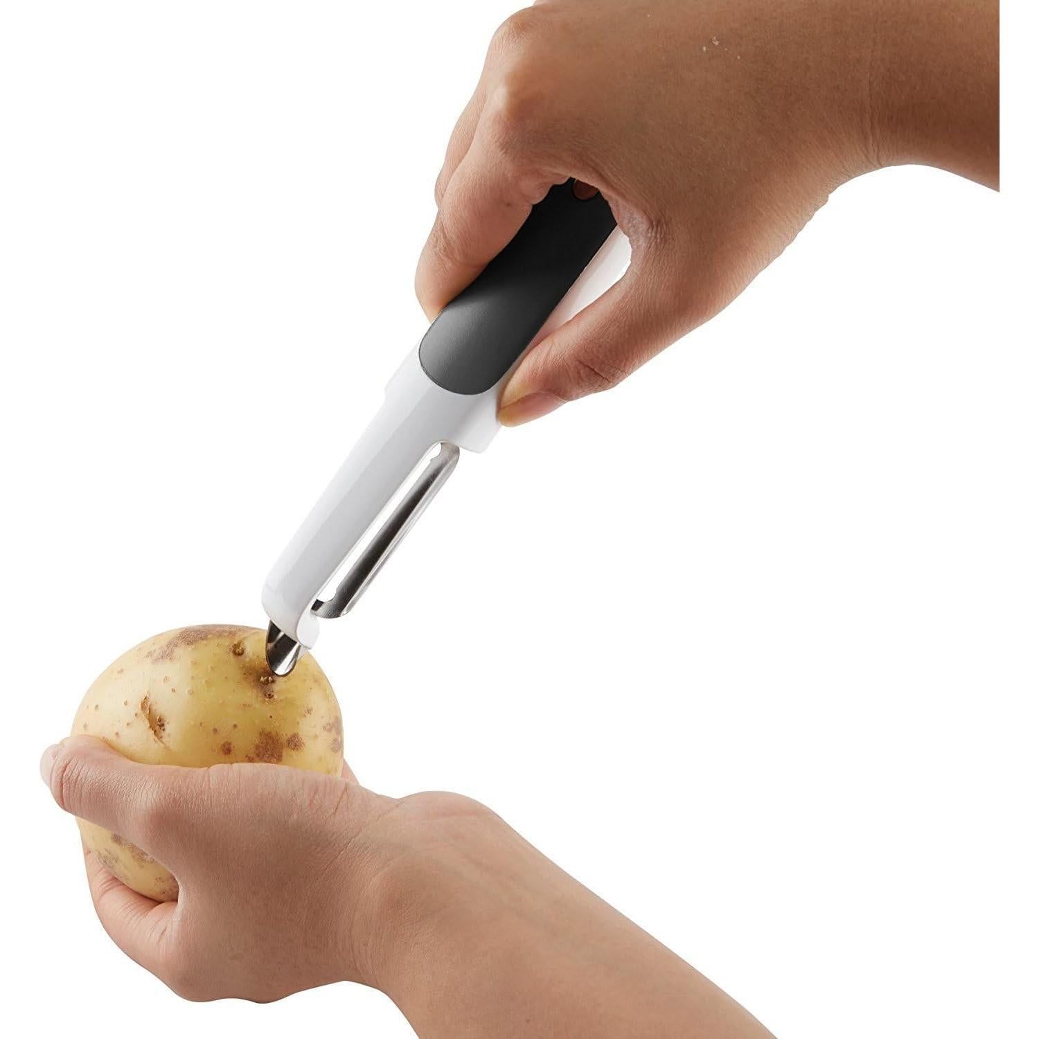 Pelador Giratorio Zyliss SmoothGlide Acero Inoxidable Blanco