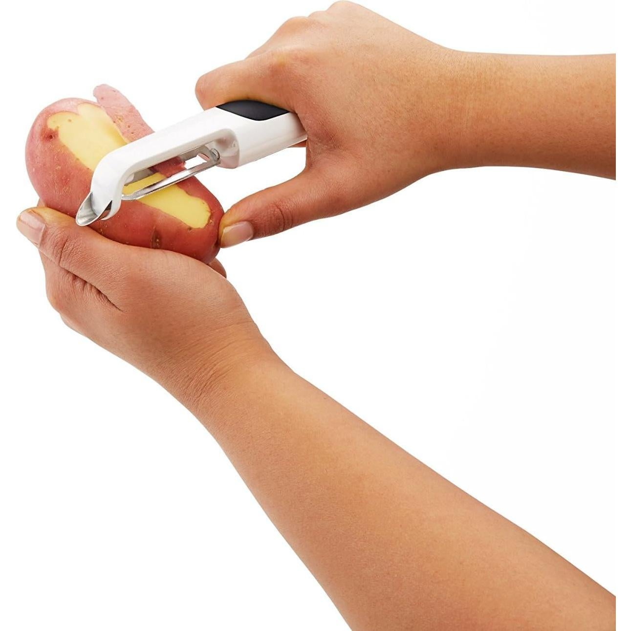 Pelador Giratorio Zyliss SmoothGlide Acero Inoxidable Blanco