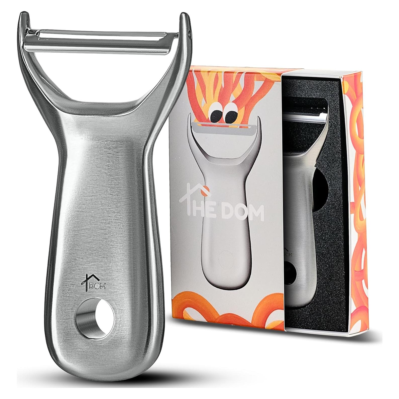 Pelador de Verduras TheDOM 100% Acero Inoxidable Ergonómico