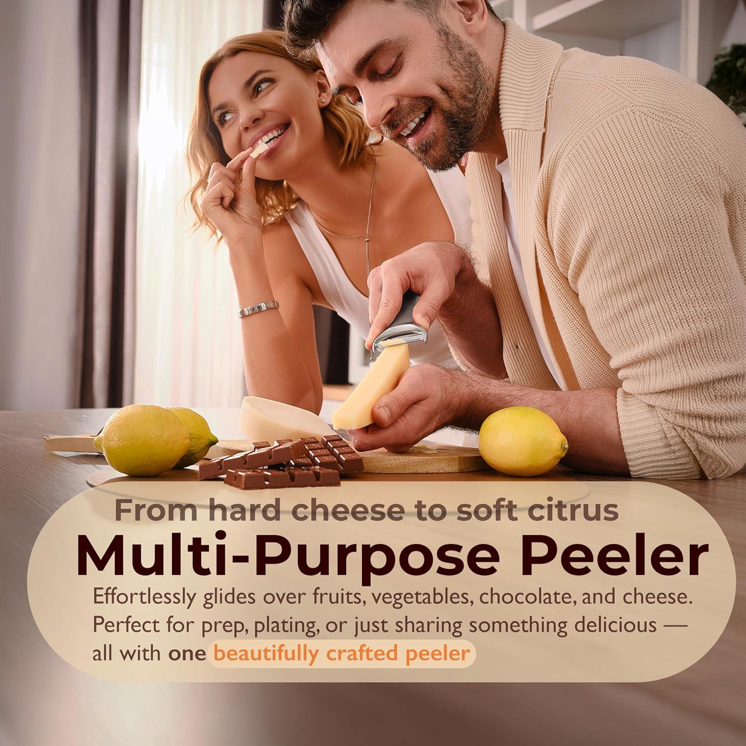 Pelador de Verduras TheDOM 100% Acero Inoxidable Ergonómico