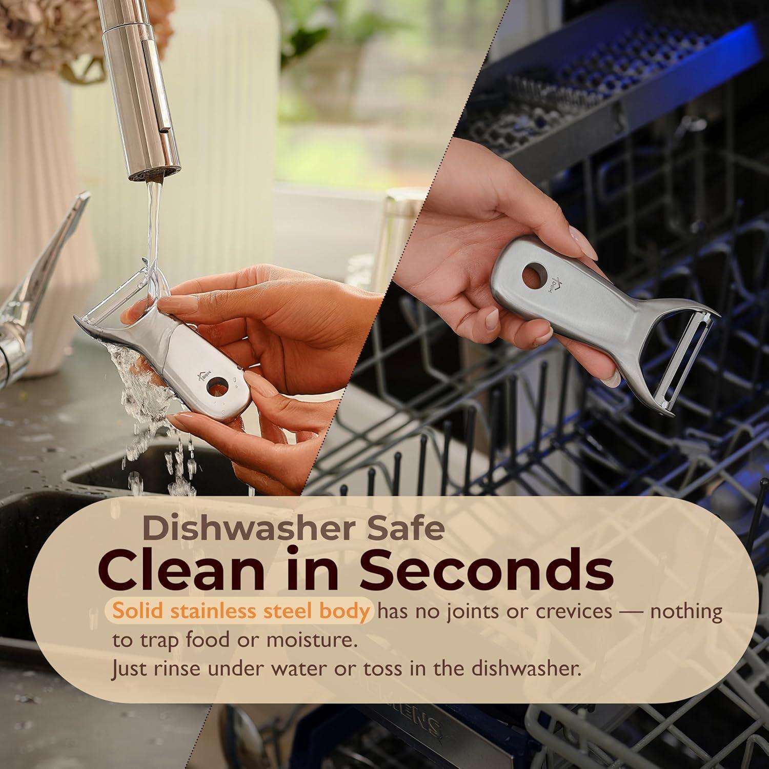 Pelador de Verduras TheDOM 100% Acero Inoxidable Ergonómico