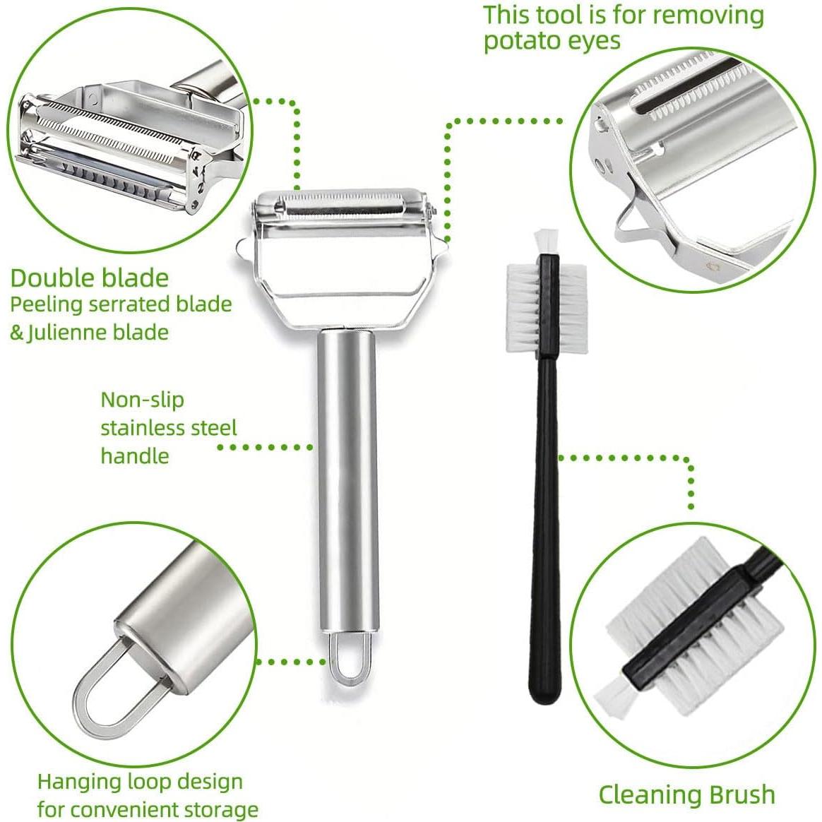 Pelador de Juliana Genérico Acero Inoxidable Antideslizante 99g