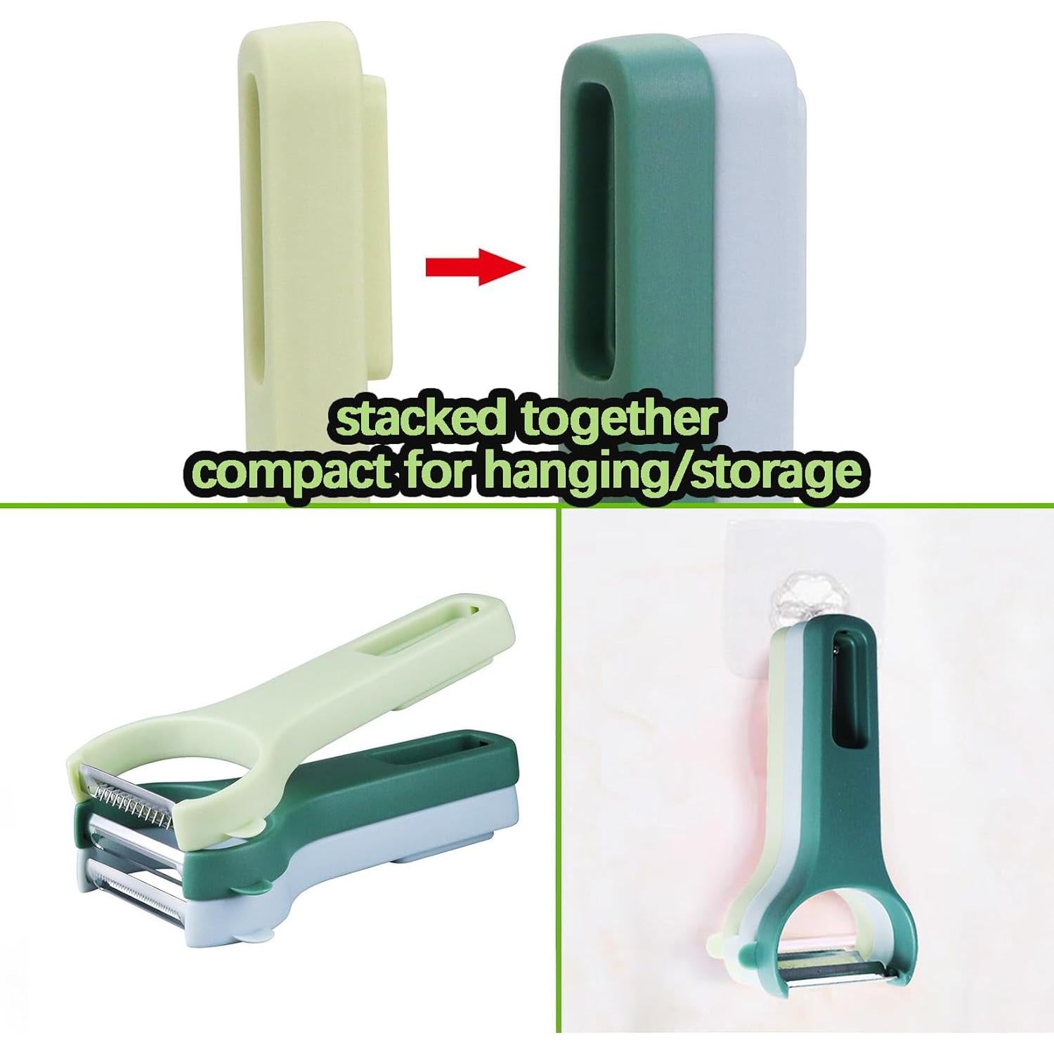 Juego de Peladores VOGARB 3 Piezas Acero Inoxidable