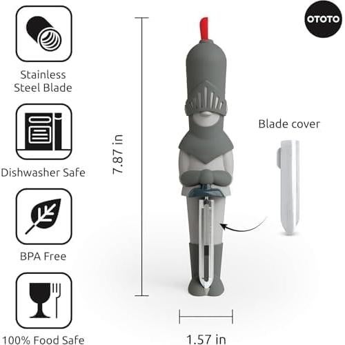 Pelador de Verduras OTOTO Sir Peels A-Lot Acero Inoxidable Gris