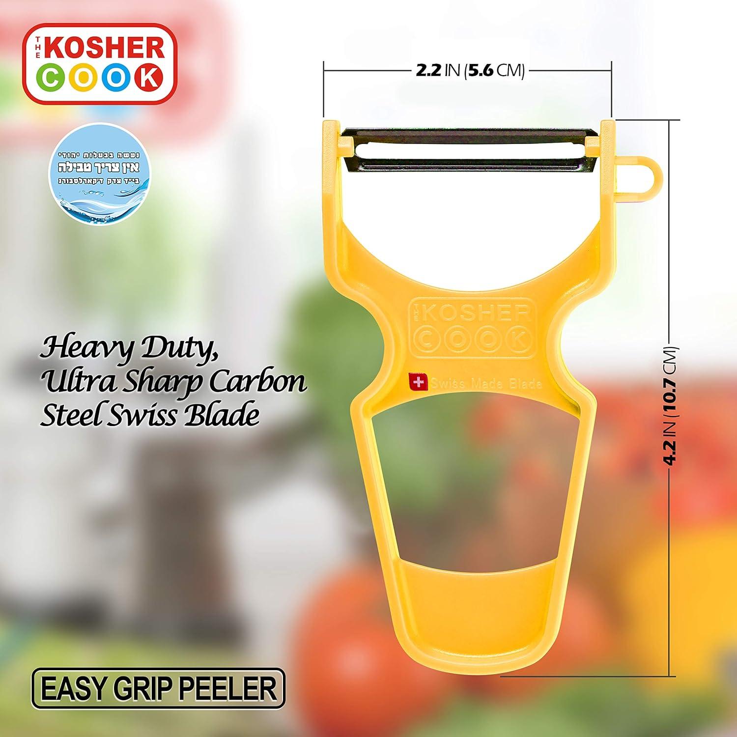 Pelador de Verduras The Kosher Cook Amarillo - Acero Inoxidable