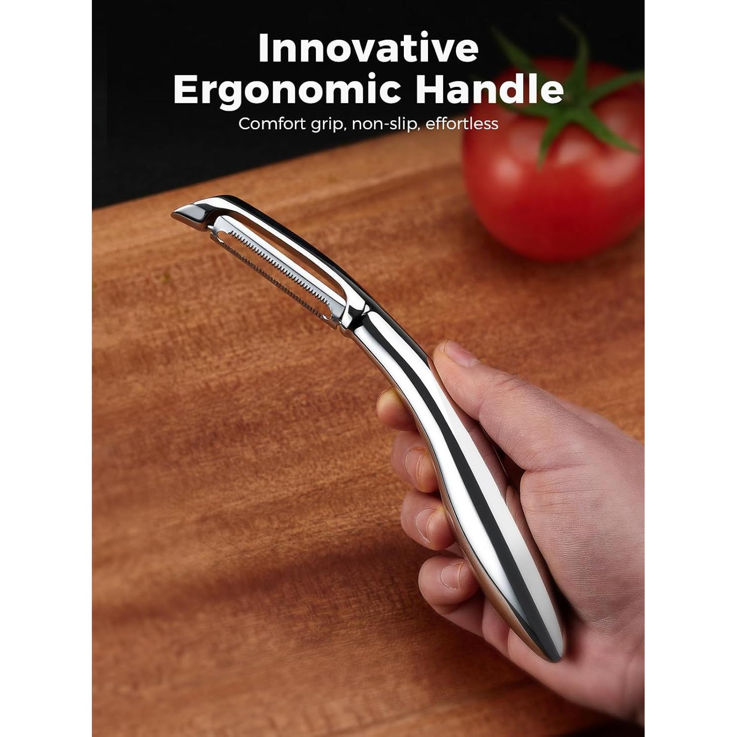Pelador de Verduras SimCoker de Acero Inoxidable 304 Ergonómico
