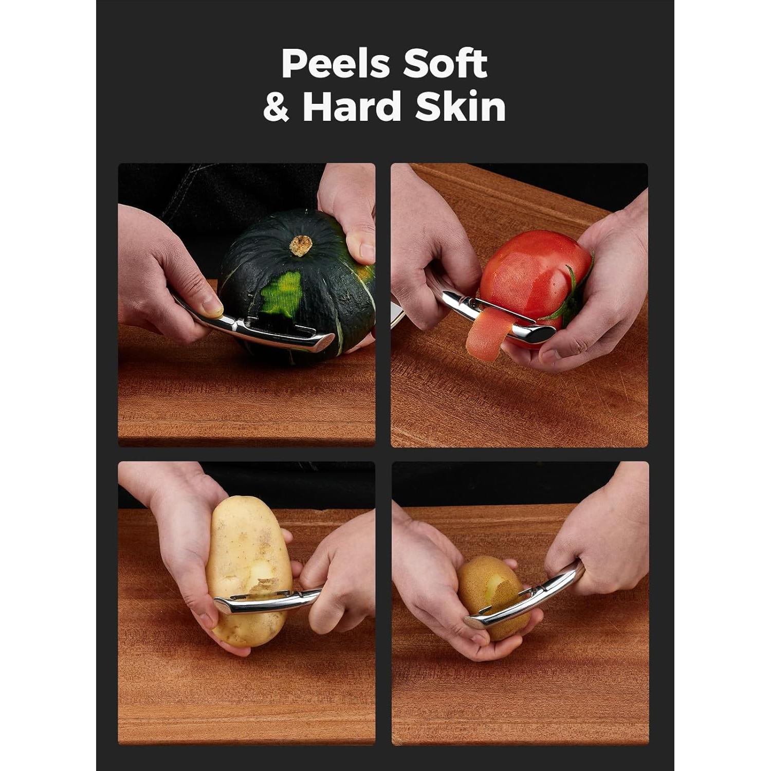 Pelador de Verduras SimCoker de Acero Inoxidable 304 Ergonómico