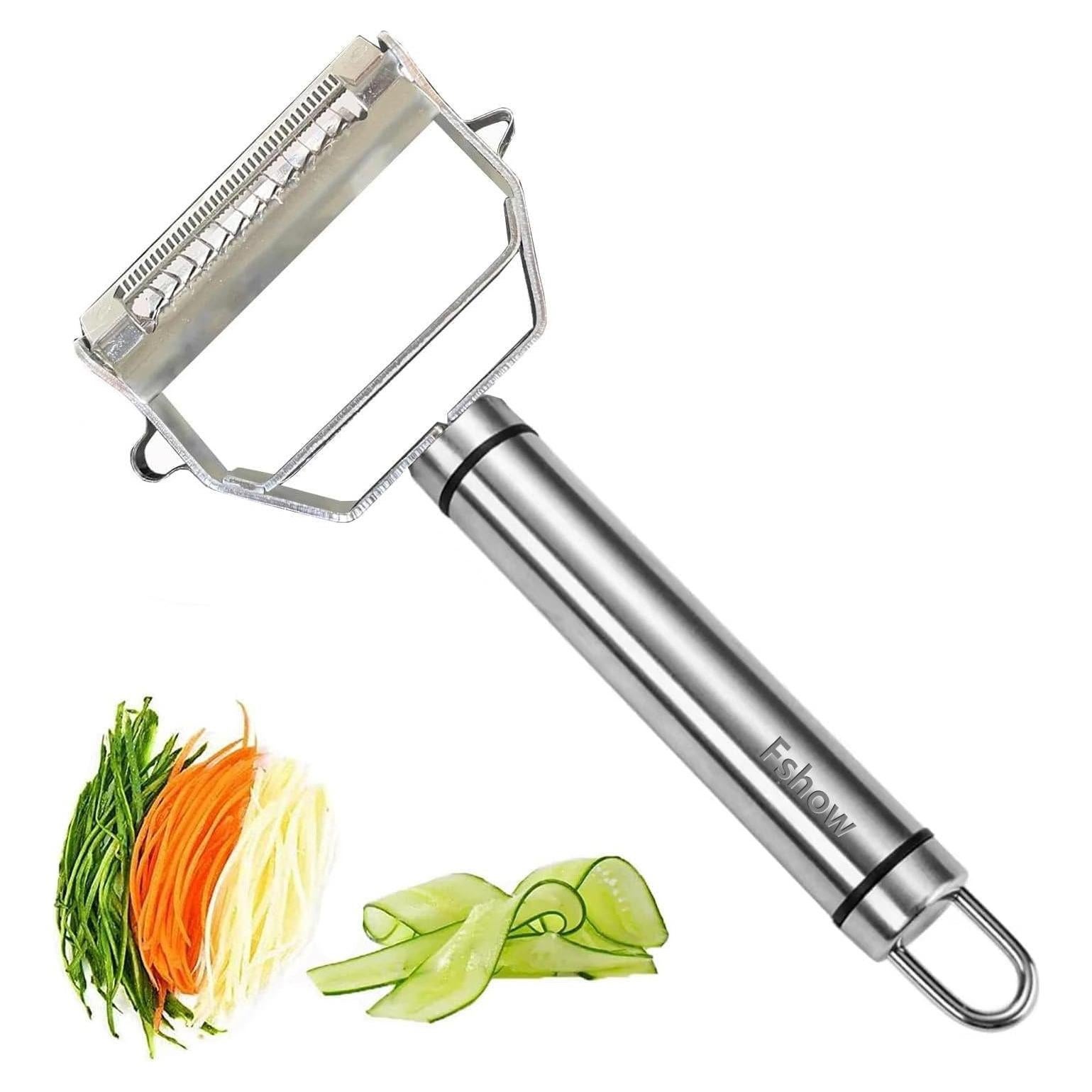 Pelador Doble Lado Fshow de Acero Inoxidable para Verduras