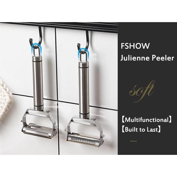 Pelador Doble Lado Fshow de Acero Inoxidable para Verduras