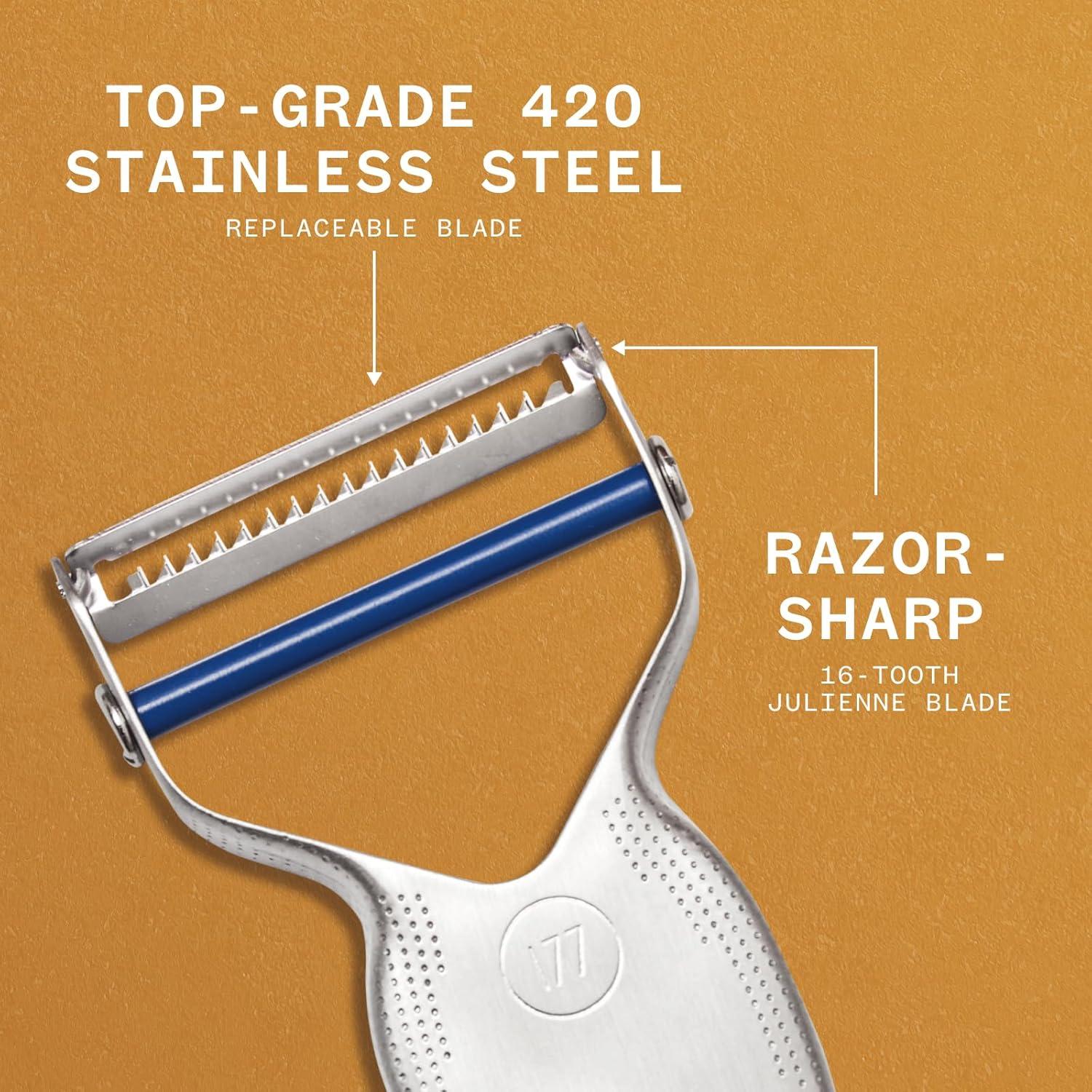 Pelador Julienne Milk Street de Acero Inoxidable 420