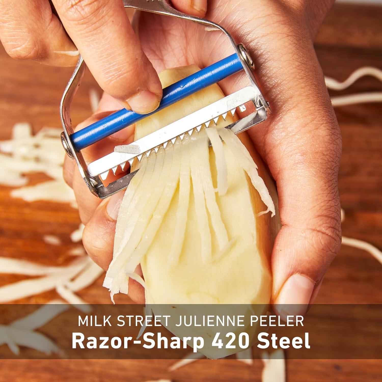 Pelador Julienne Milk Street de Acero Inoxidable 420