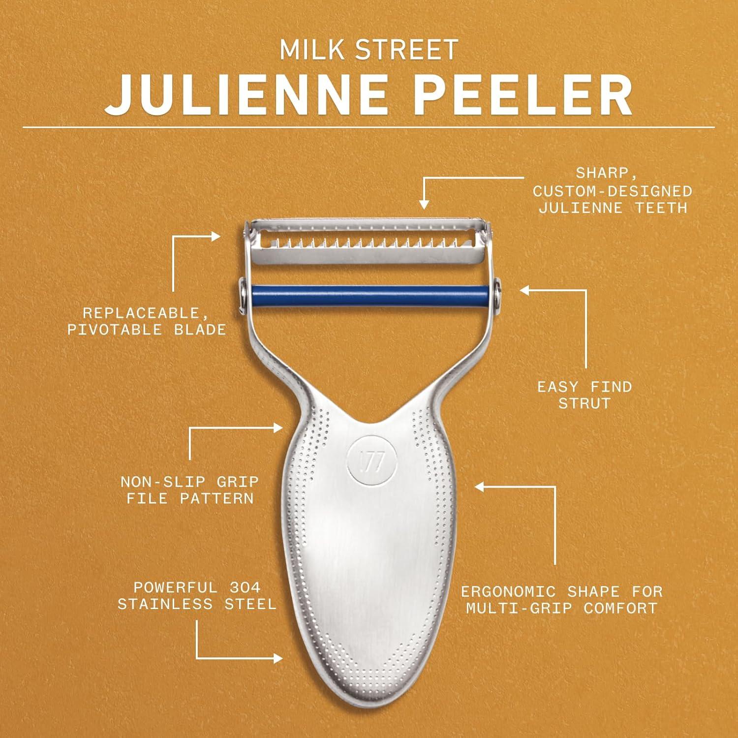 Pelador Julienne Milk Street de Acero Inoxidable 420