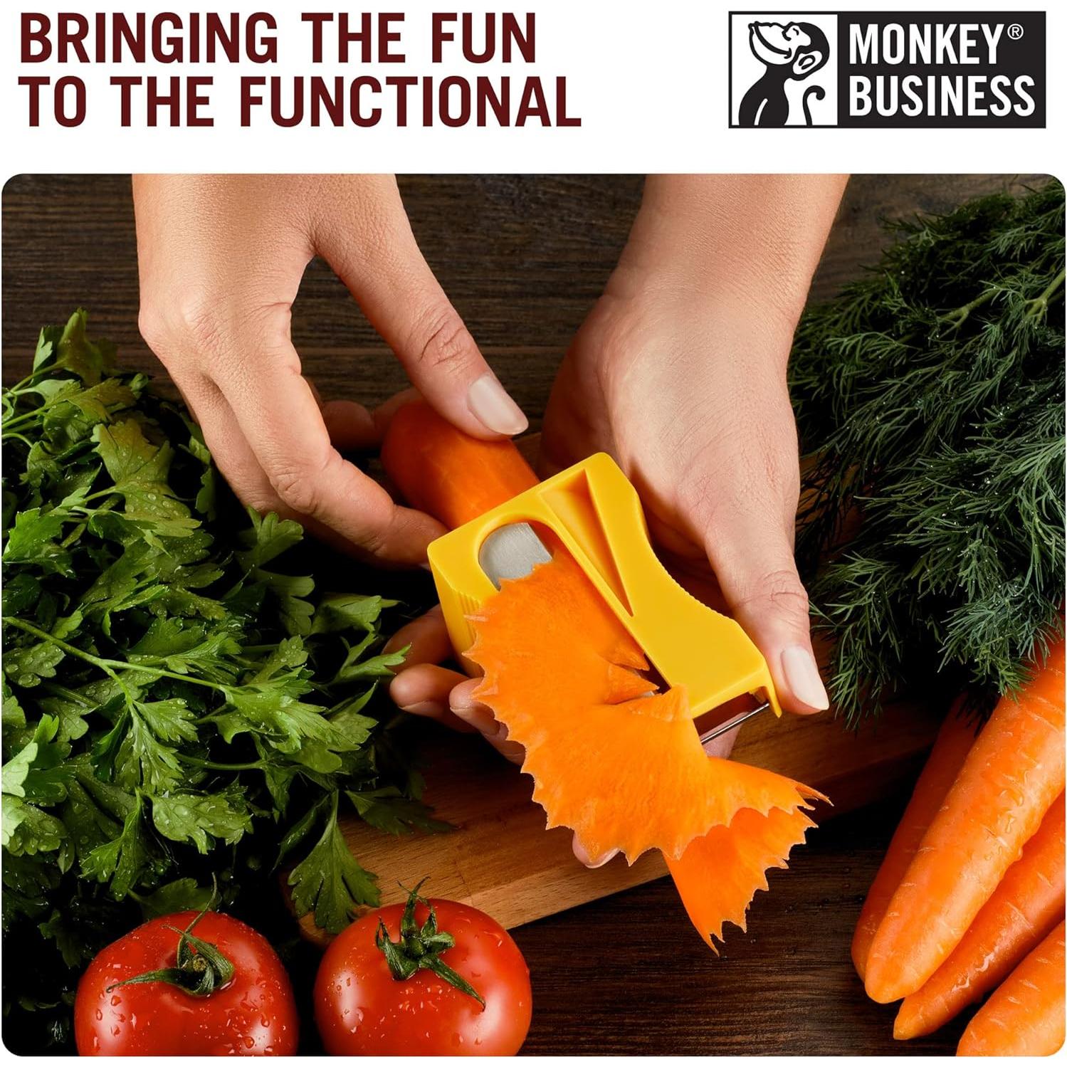 Afilador de Verduras Karoto Monkey Business - Pelador Amarillo