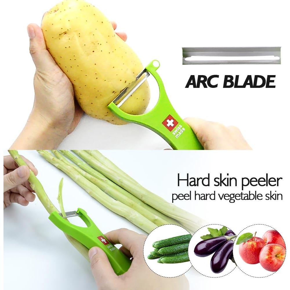 Pelador Suizo Imaboie Set de 3 - Verde, Naranja, Rojo