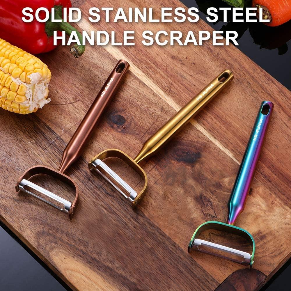 Pelador de Verduras KG-Alpha Acero Inoxidable Rosa Dorado